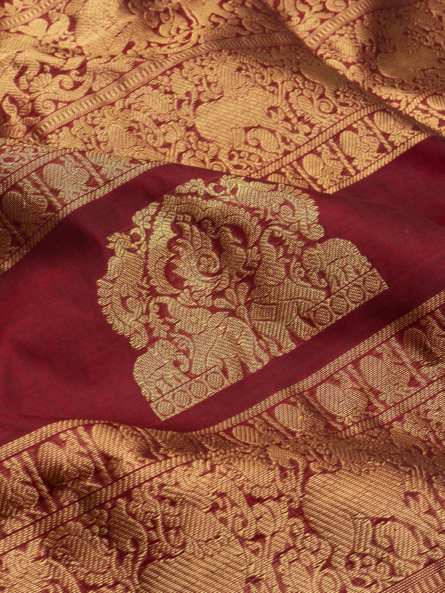Araku rettapet border unique pallu/Silk Cotton Saree CLSA9719