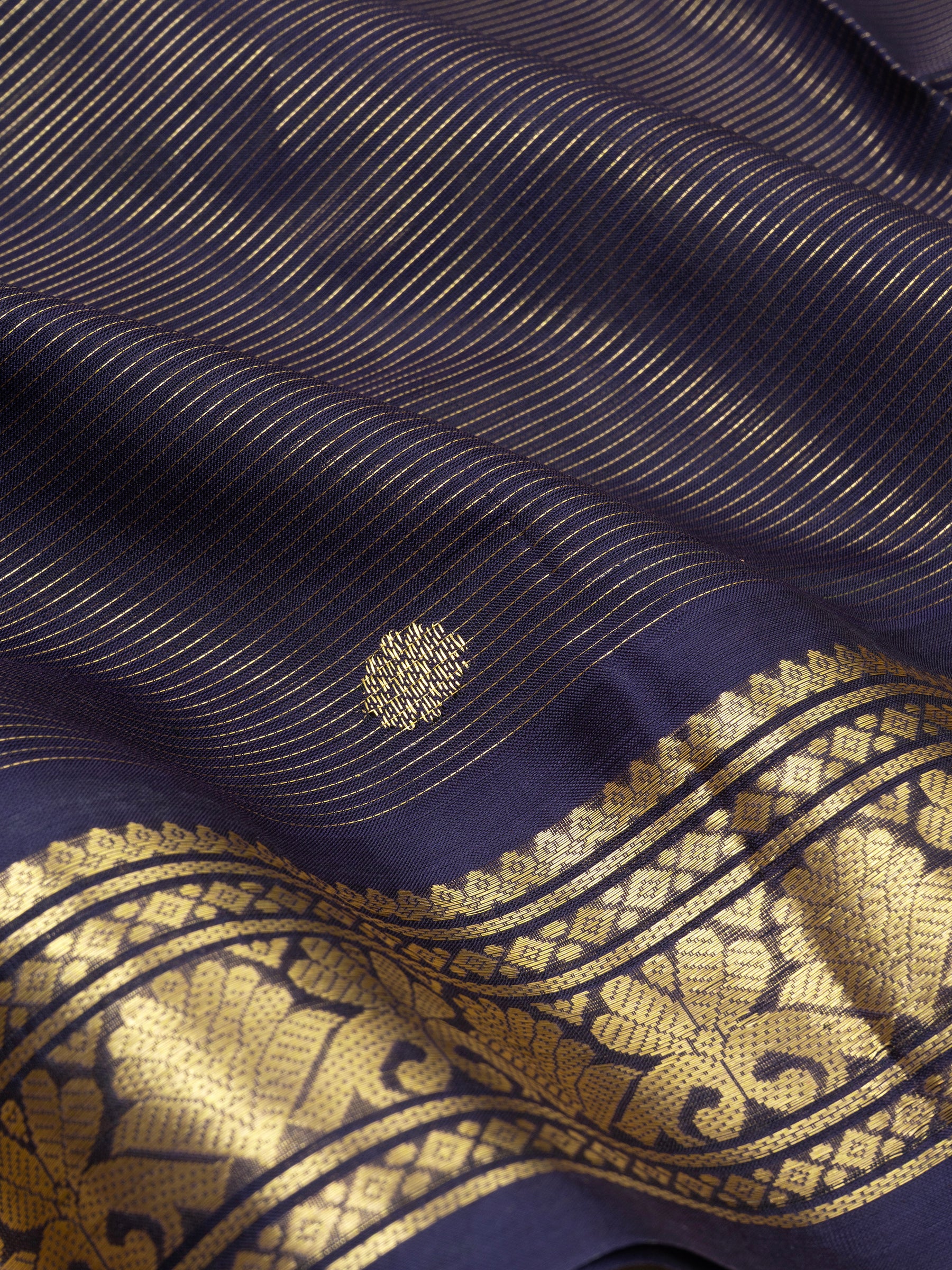 Deep blue vairaoosi/ Silk Cotton Saree CLSA9738