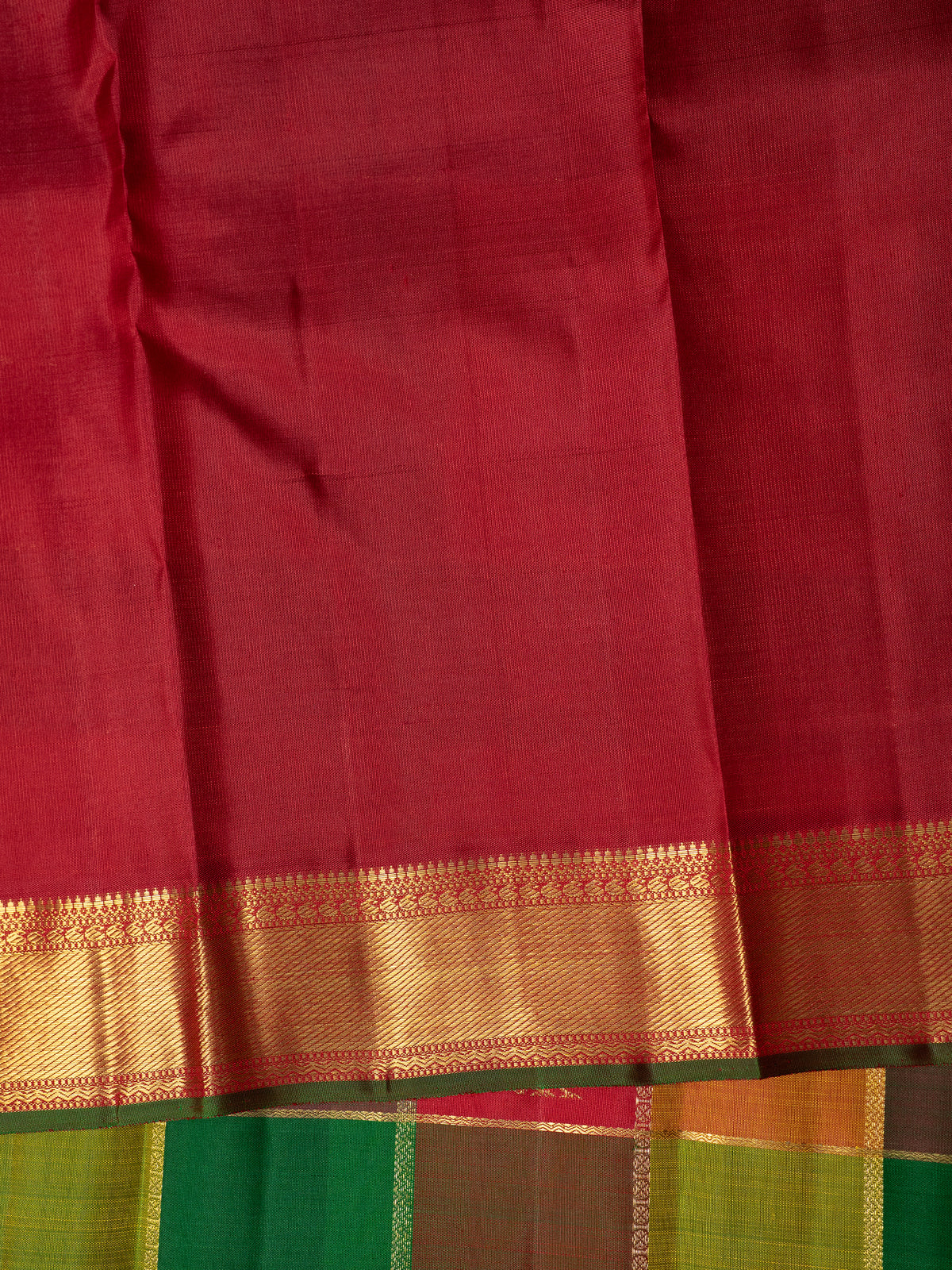 Palum Pazhamum kattam with Zari butta pure Zari /Kanjipuram Silk Saree CLSA11758