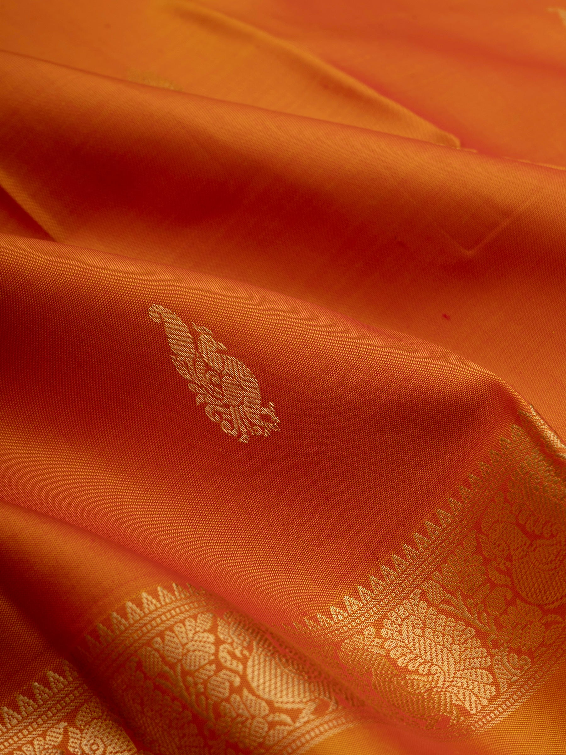 Orange rettapet border/ Special Edition Silk CLSA10196