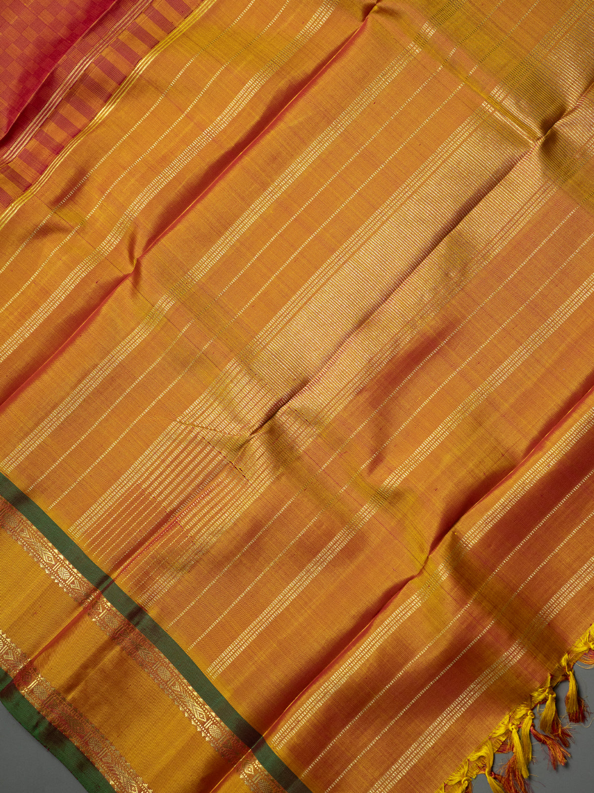 Paimadi rettapet border/ Kanjipuram Silk Saree CLSA9995