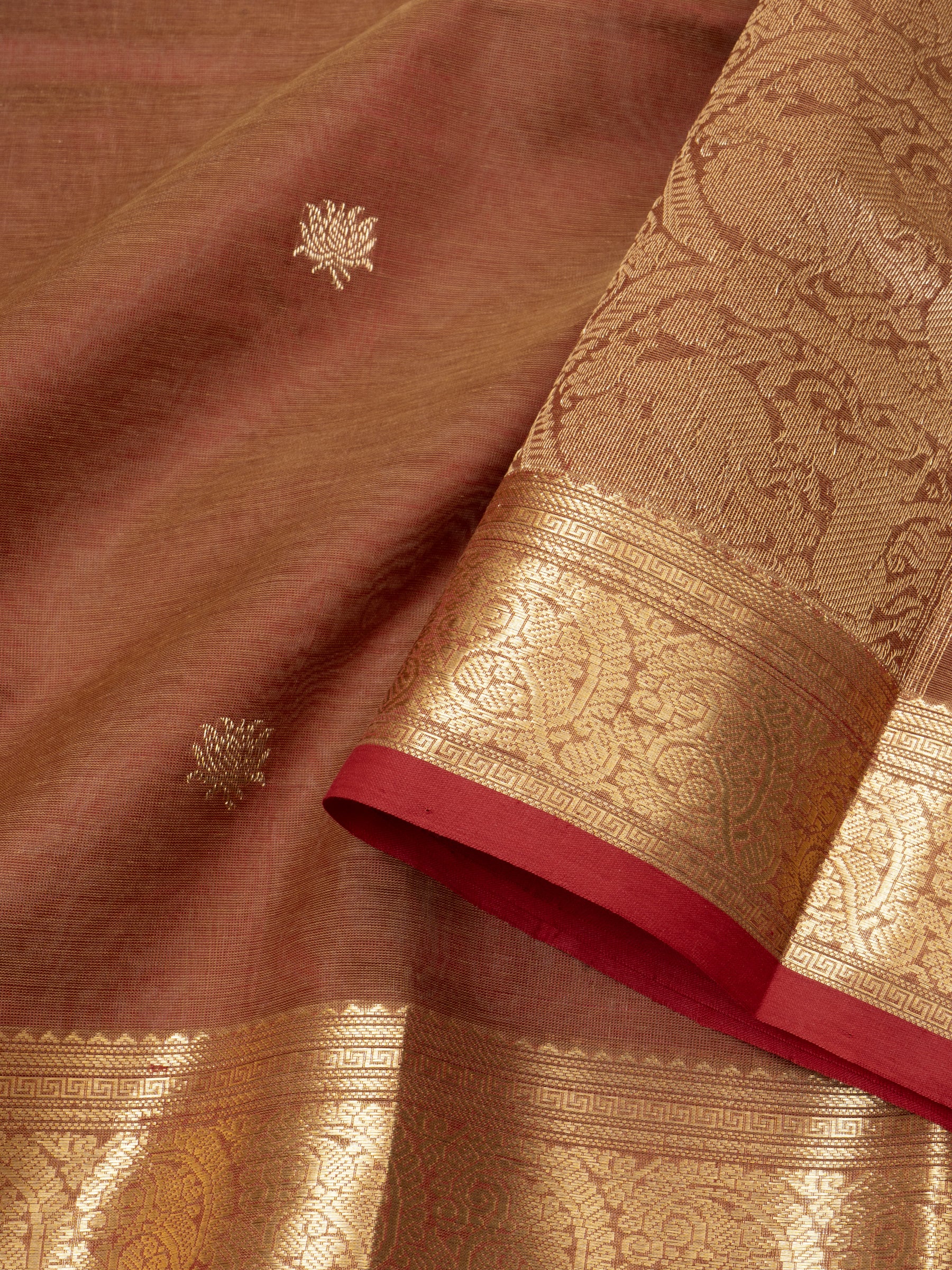 Mustard shot red / Silk Cotton