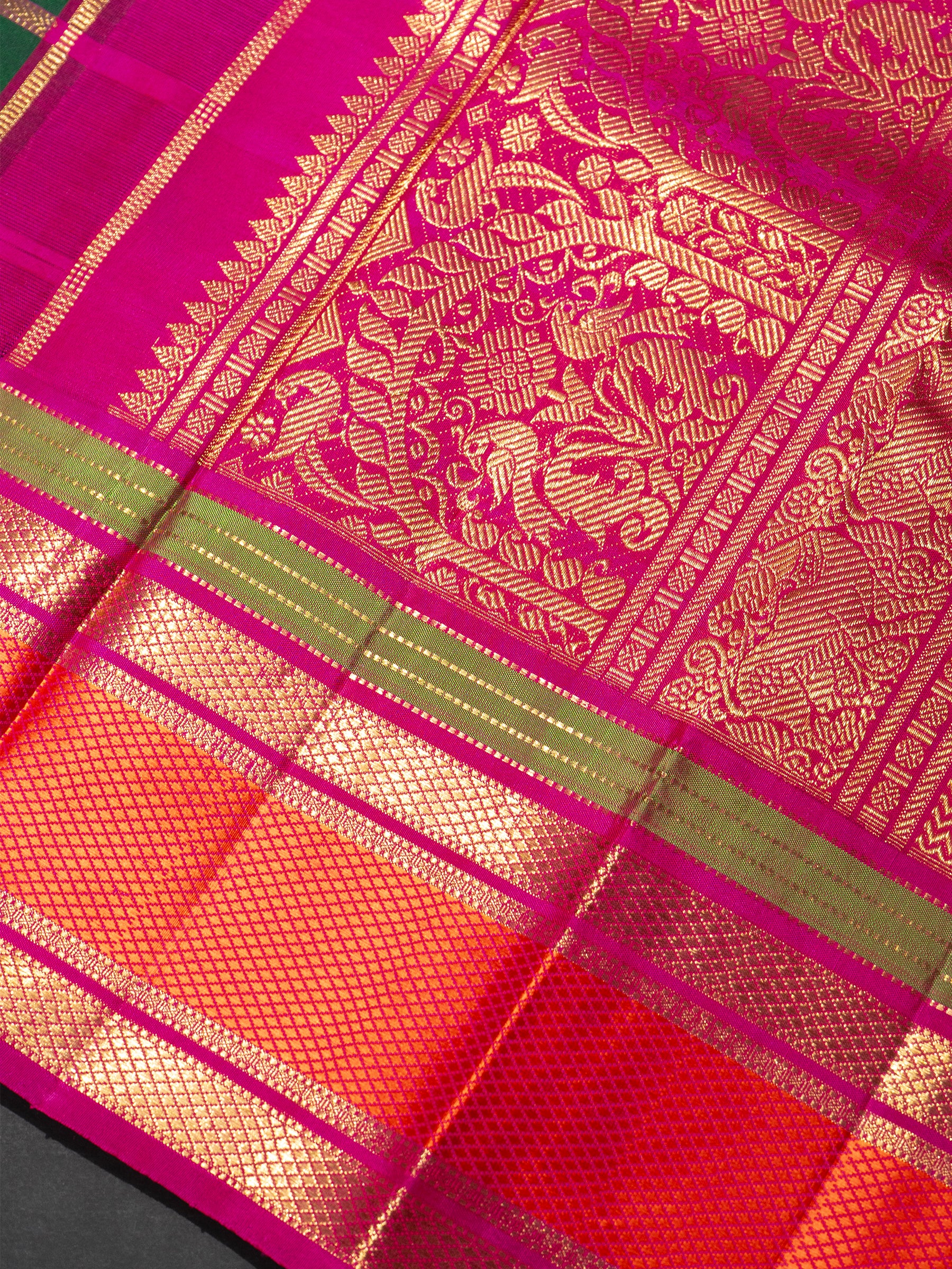 Green revival Kanjivaram Saree CLSA5259