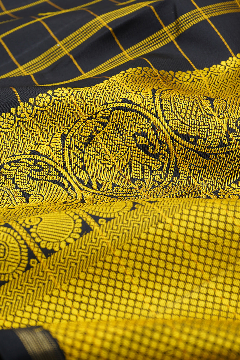 Black thread work / kanjipuram silk