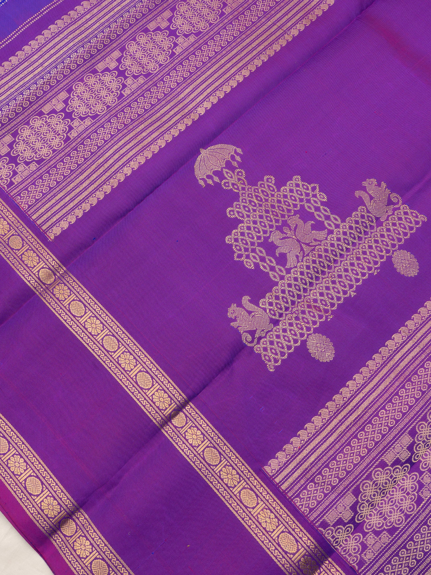 Purple kattam kolam unique pallu /Special Edition Silk CLSA10306
