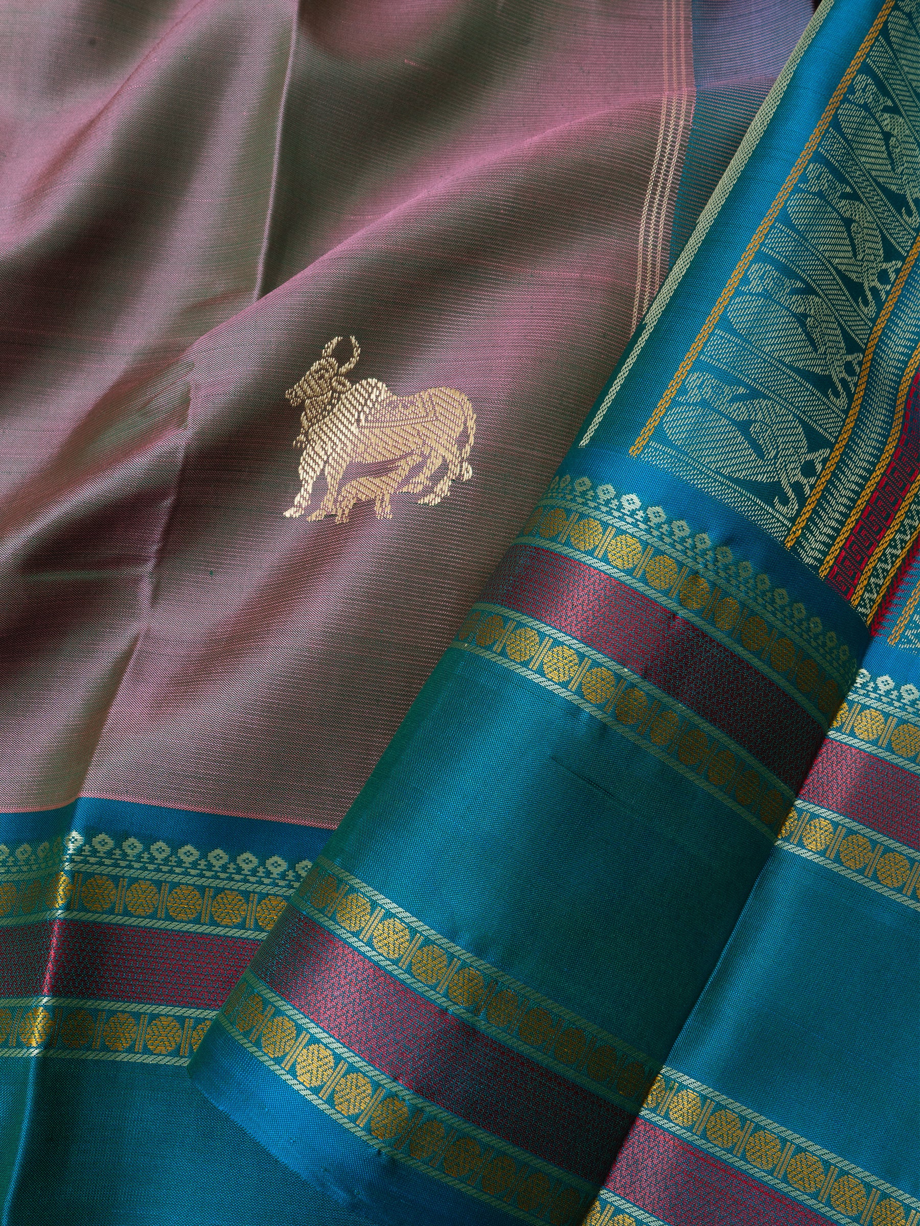 Lavender shot rama green/ special edition kanjipuram silk CLSA