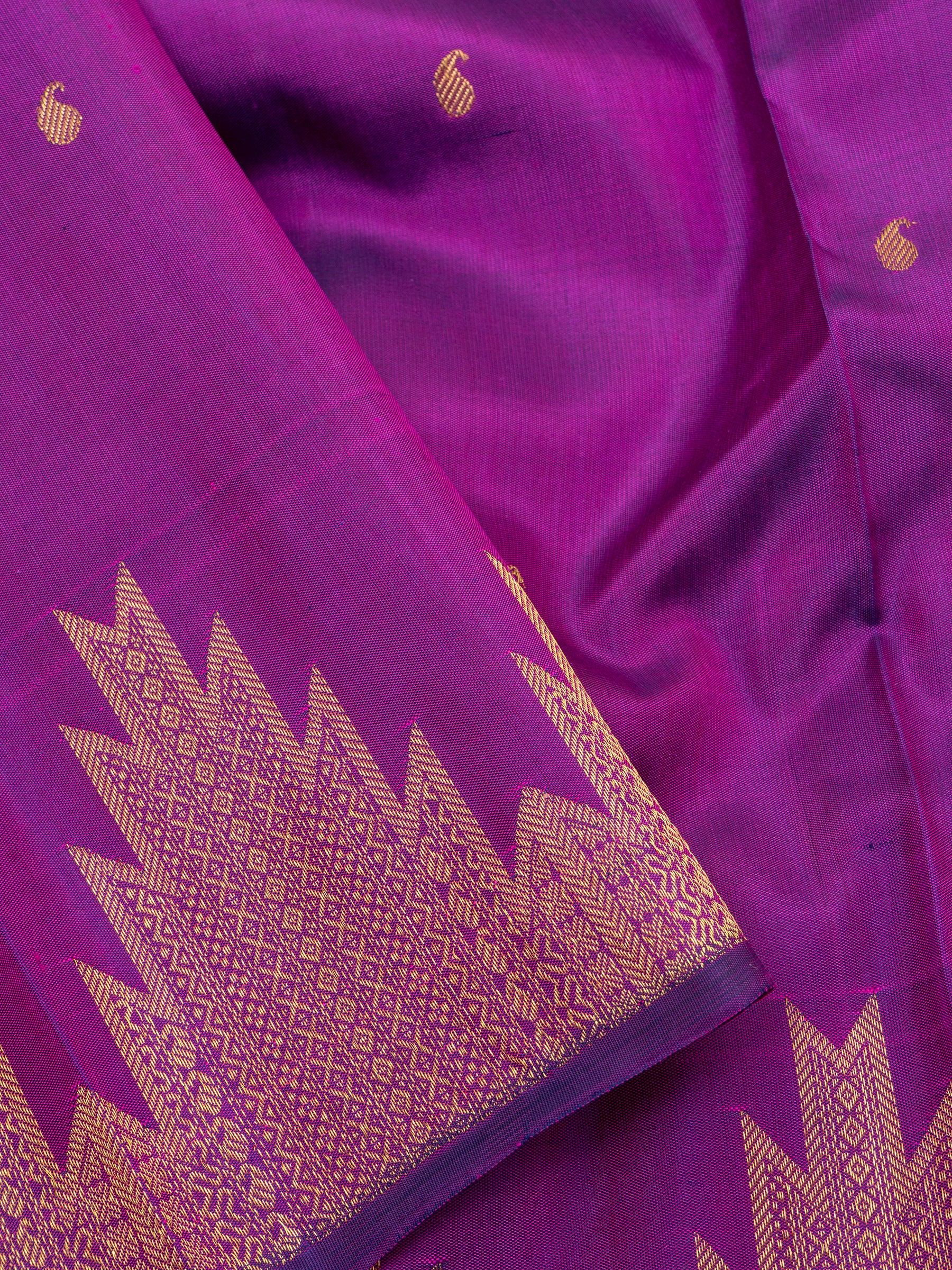 Vadamalli temple border/ Arani Silk Saree CLSA2596