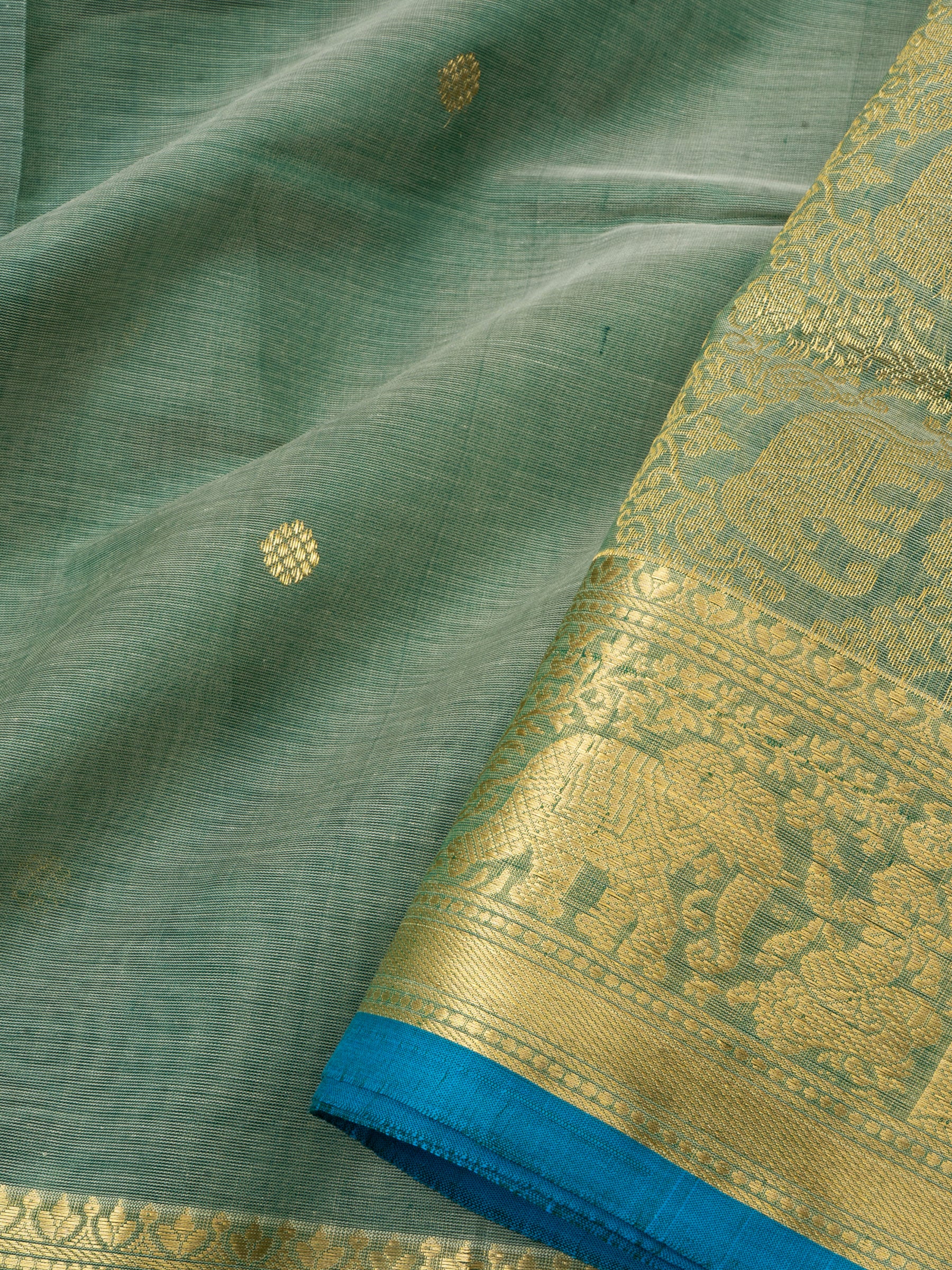 Green / Silk Cotton Saree CLSA2904