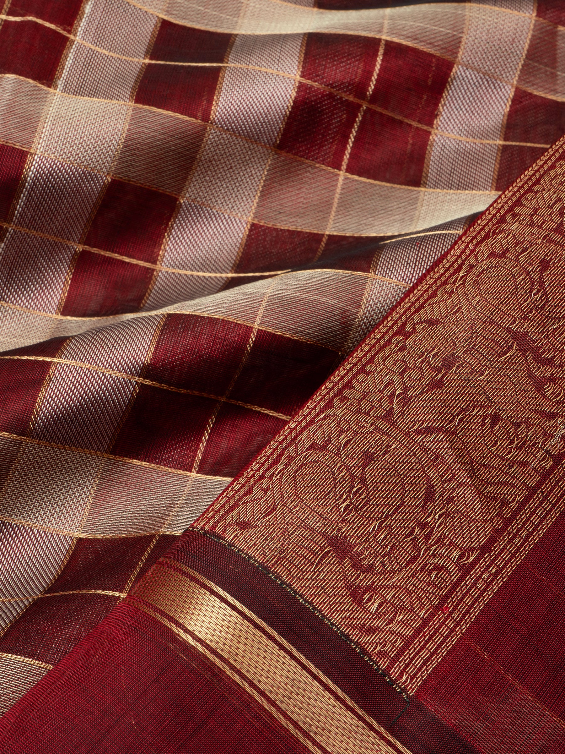 Chettinad kattam/ Silk Cotton Saree CLSA5743