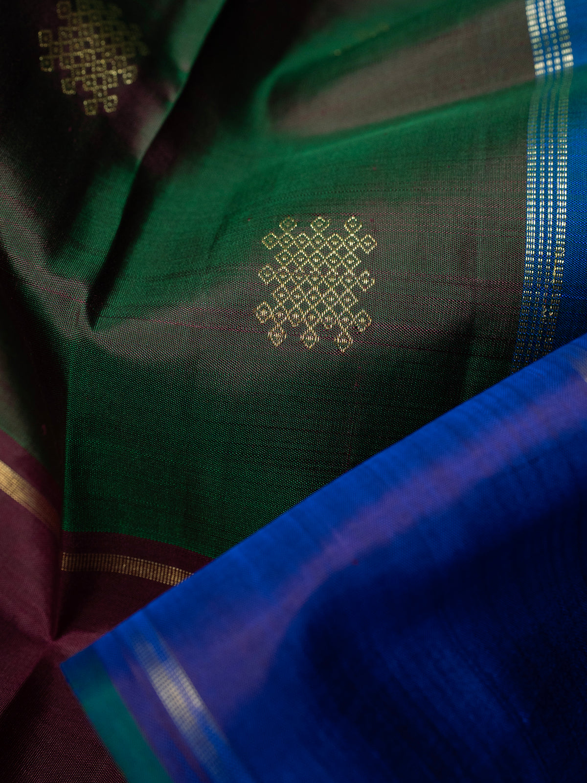 Manthulir Kolam Butta Kanjipuram Silk Saree CLSA5255