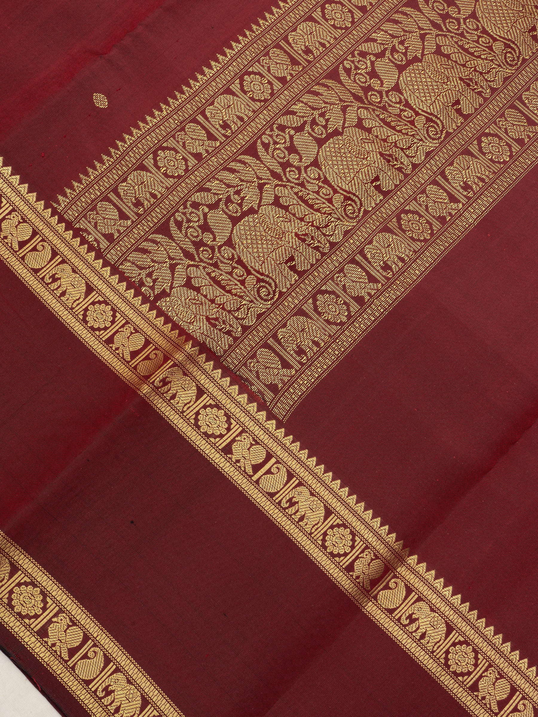 Deep Araku rettapet border / Special Edition Silk CLSA10300