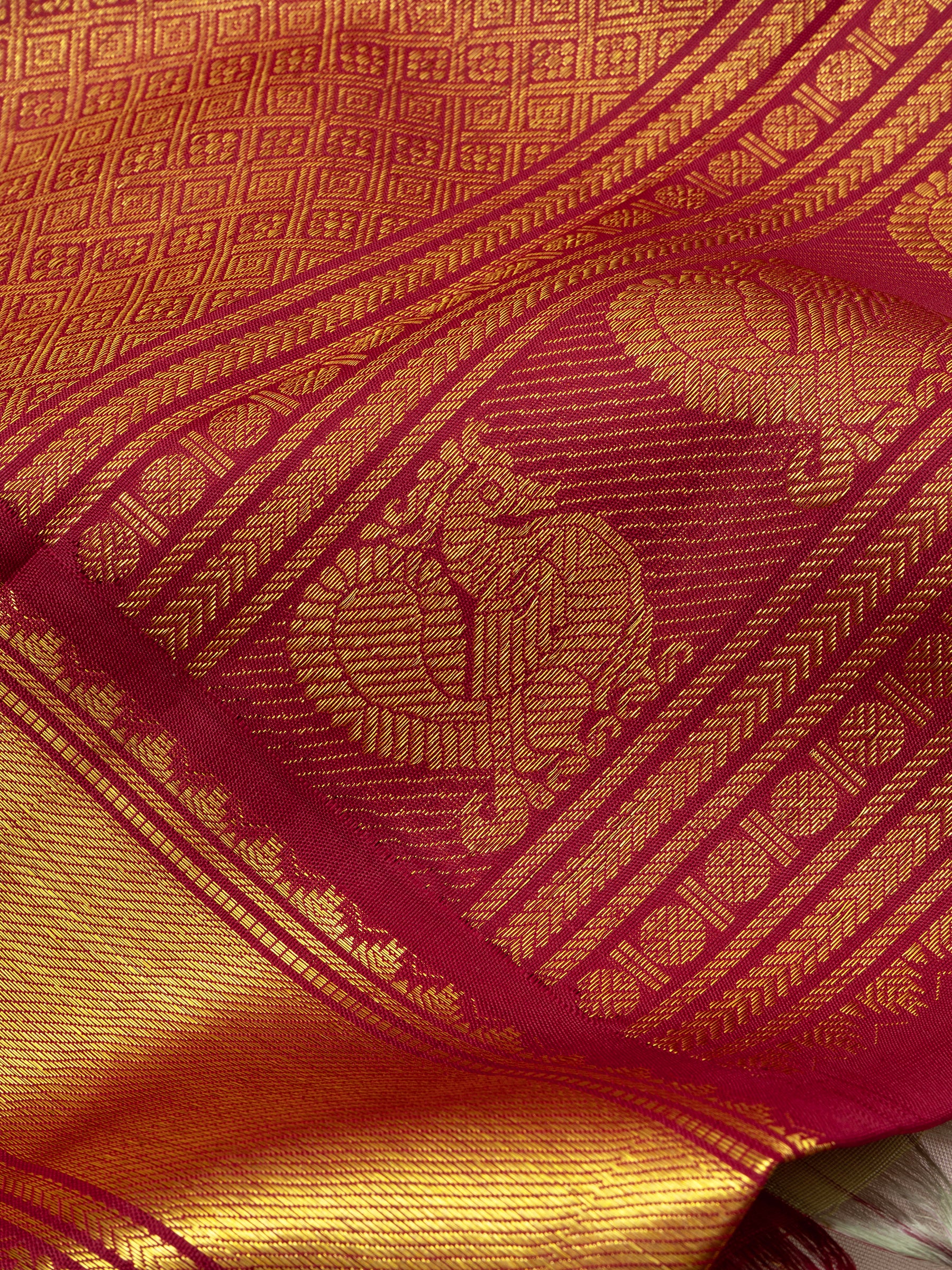 Elakai green with Araku / Arani Silk Saree CLSA6692