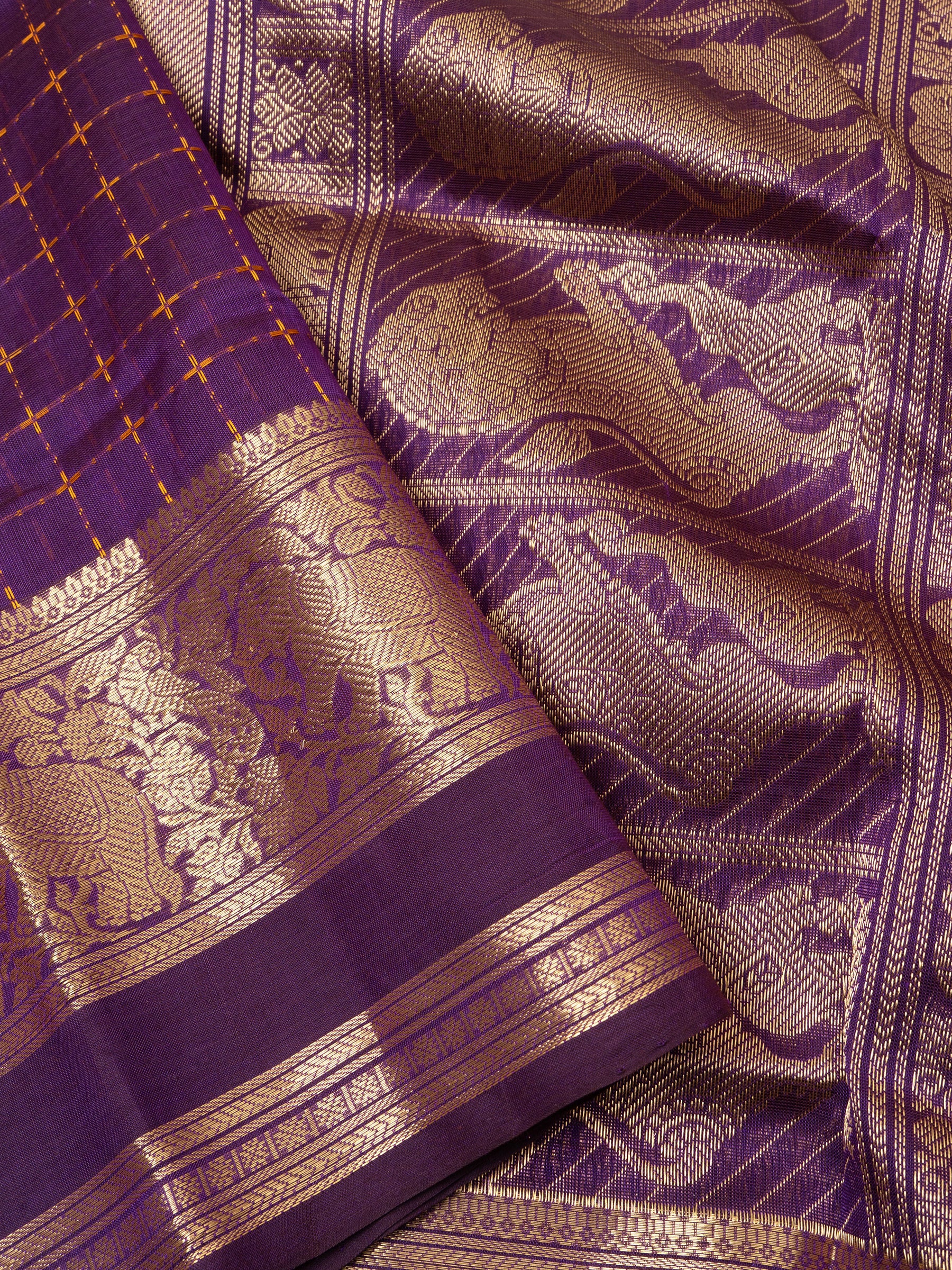 Purple plus butta/ Silk Cotton