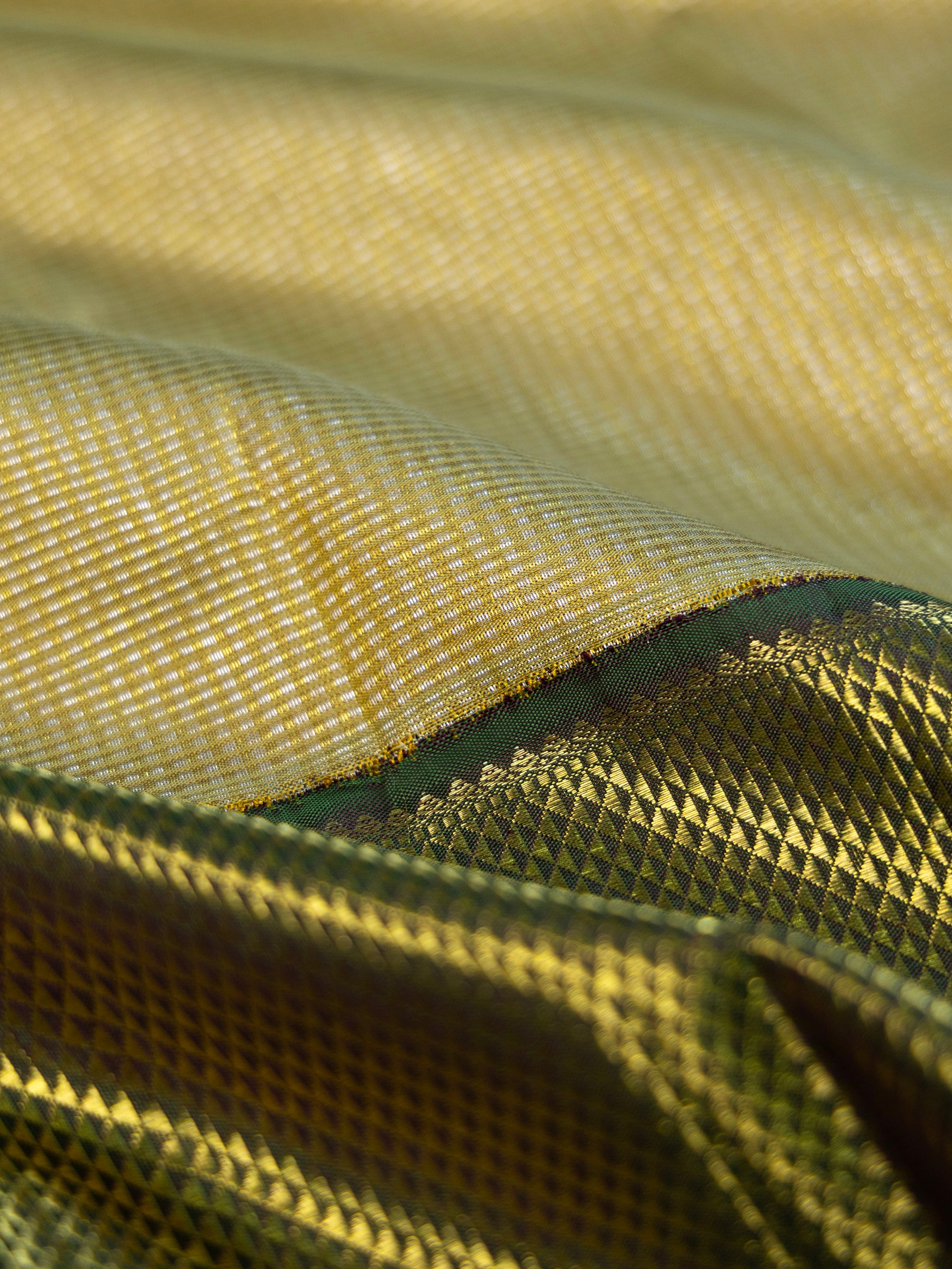 Tissue Oosi brocadade Korvai /Bridal Kanjipuram Silk Saree CLSA5440
