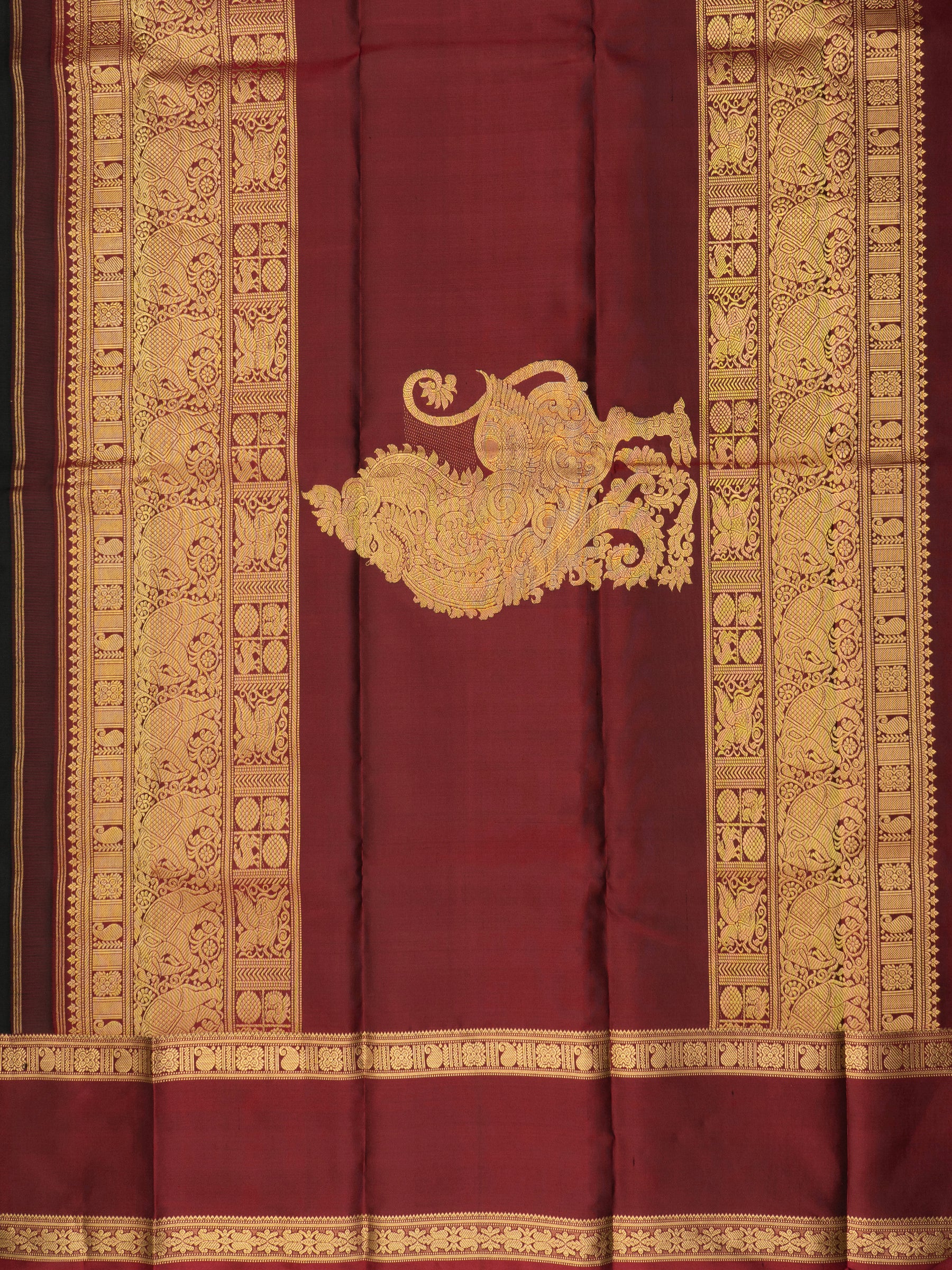 Black and Araku rettapet border/Special Edition Silk CLSA10302