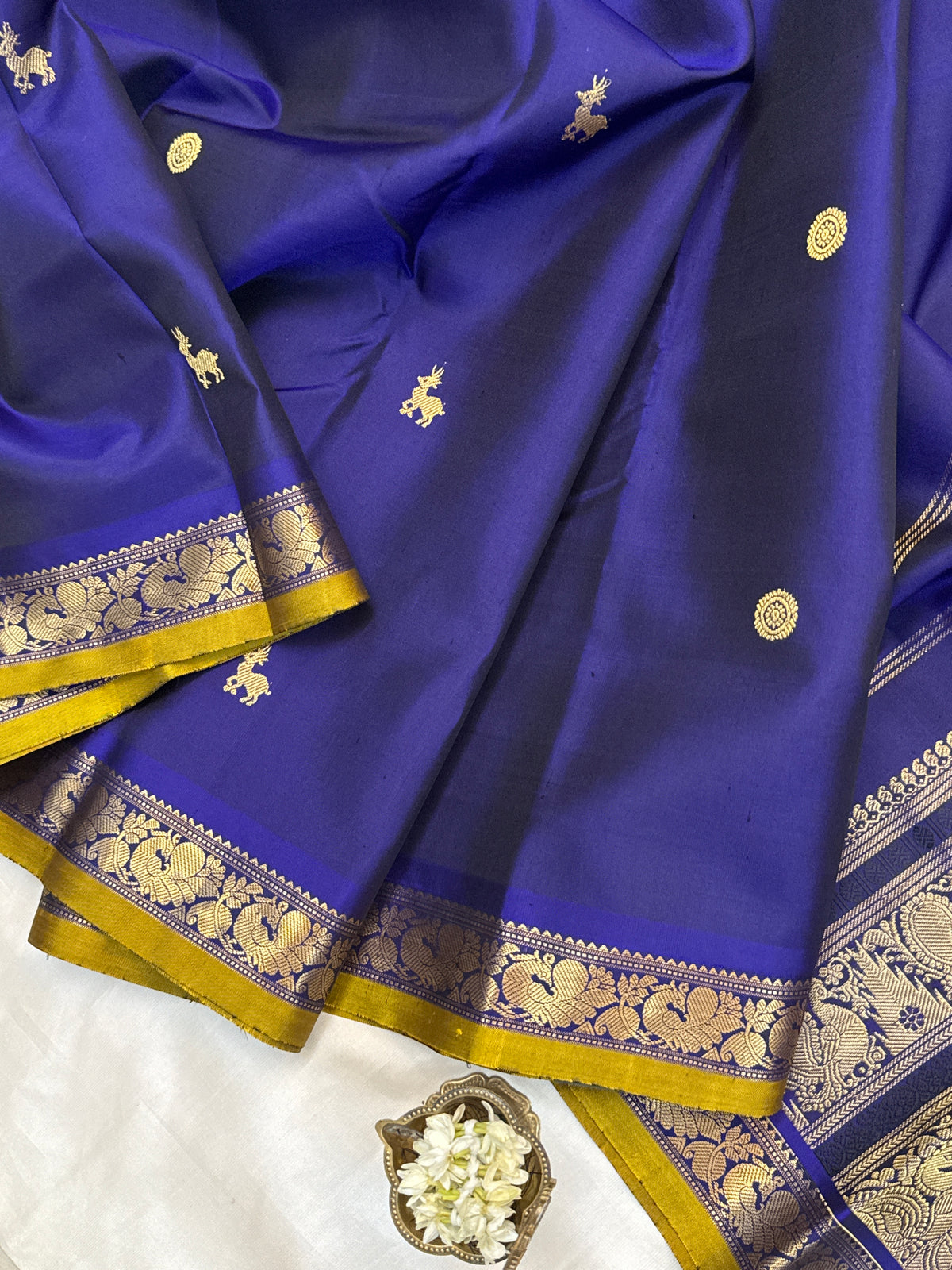 festivel edit _special edition_midnight blue / silk saree clsa 12418