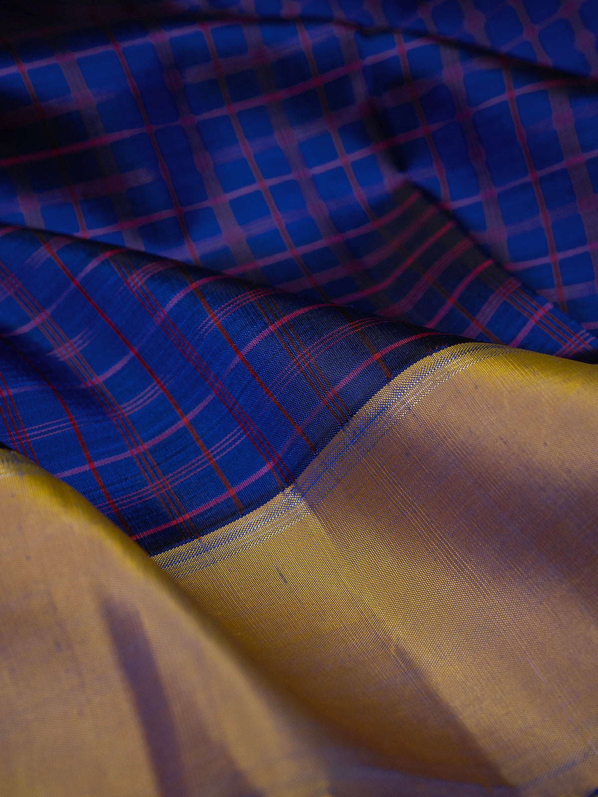 Chettinad kattam ganga Jamuna Kanjipuram Silk Saree CLSA10339