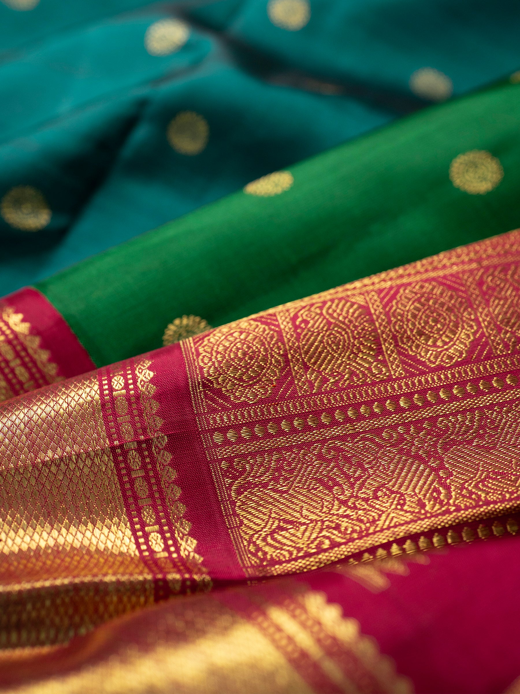 Double Palla Korvai / Kanjipuram Silk Saree CLSA9910