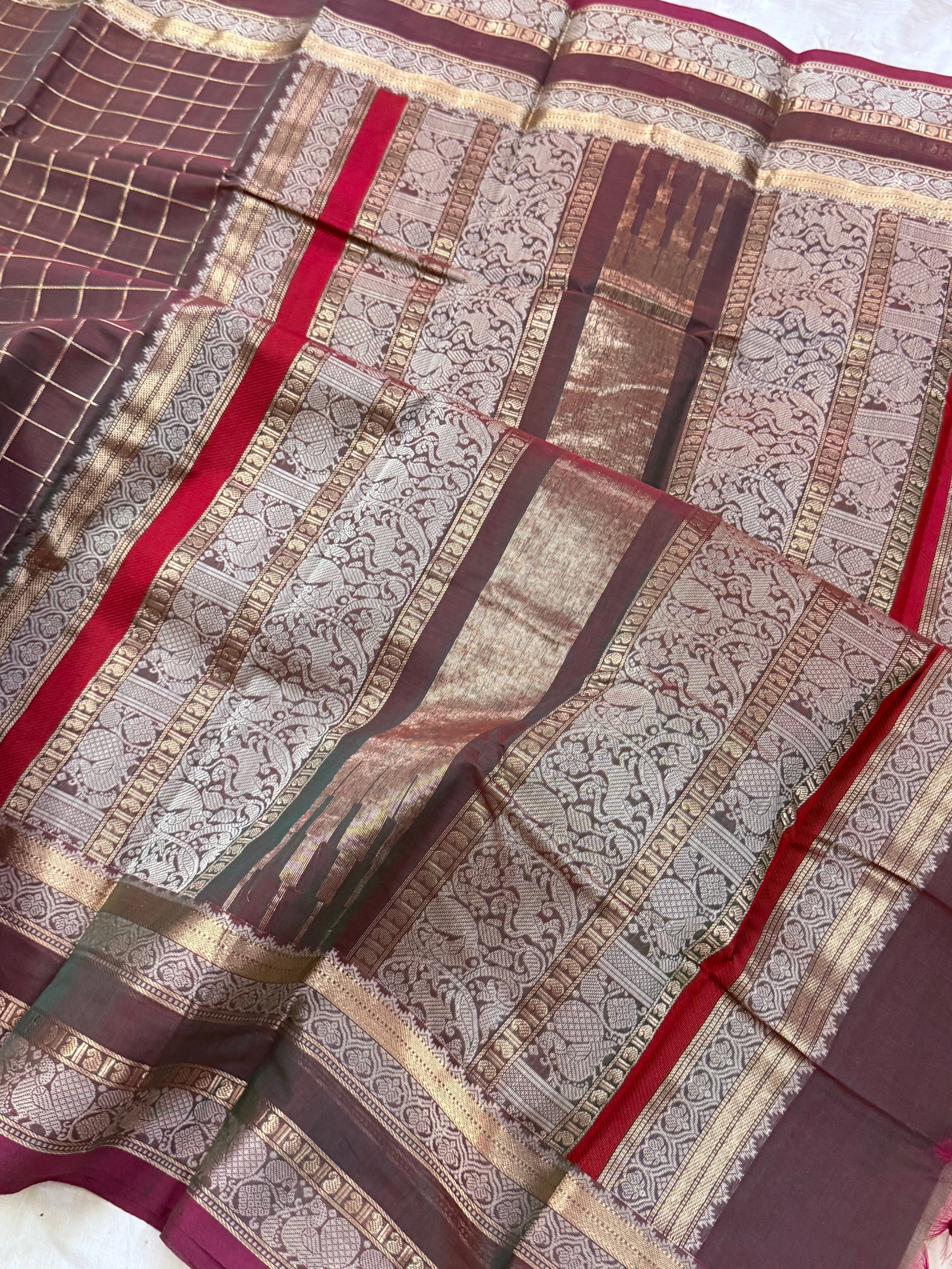 Maanthulir shot pink kattam / Kanchi Cotton