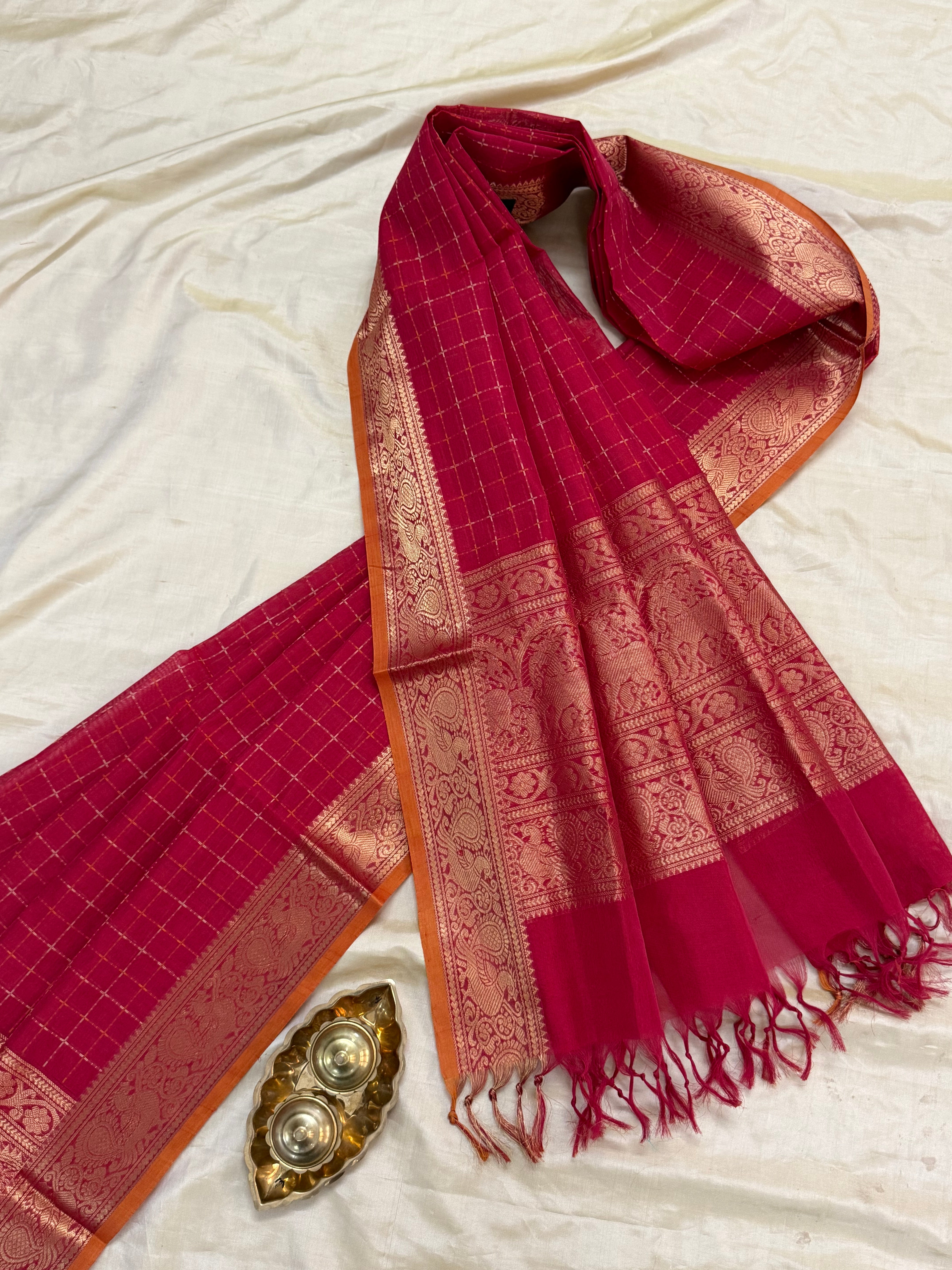 DUPPATTA IN PURE SILK COTTON/CLSA10783