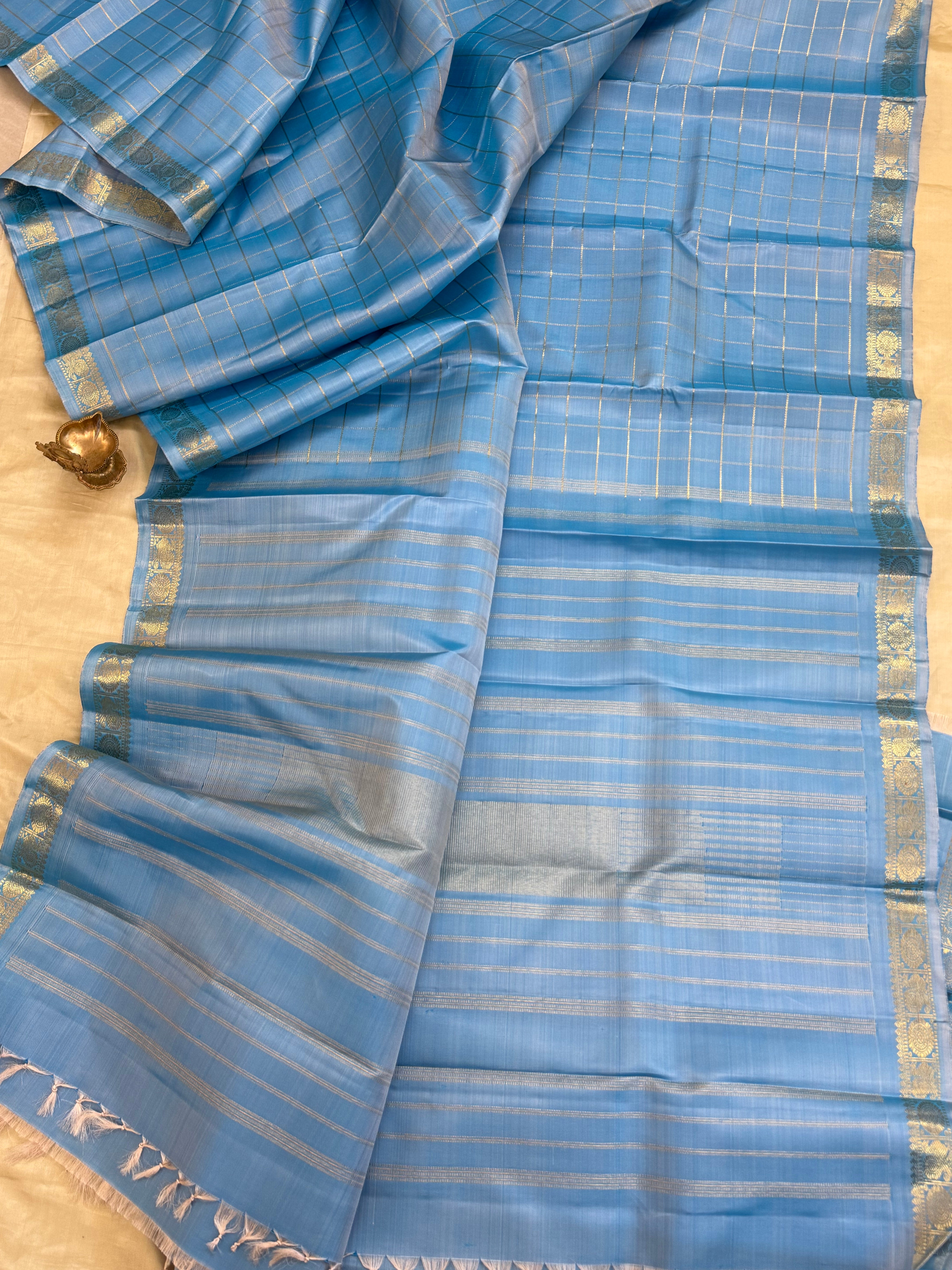 Zari Kattam / kanjipuram silk saree CLSA 10928