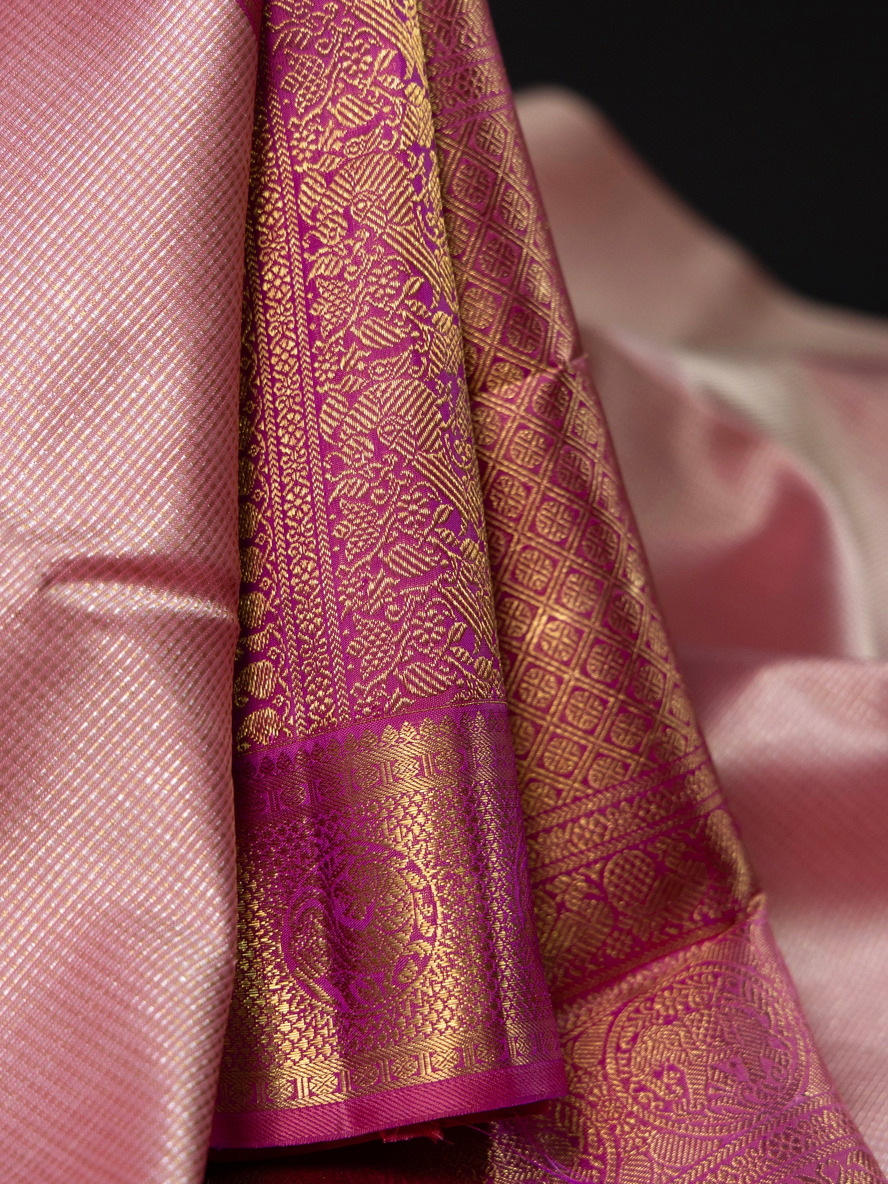 Tissue Oosi Korvai / Bridal Kanjipuram Silk Saree CLSA3617