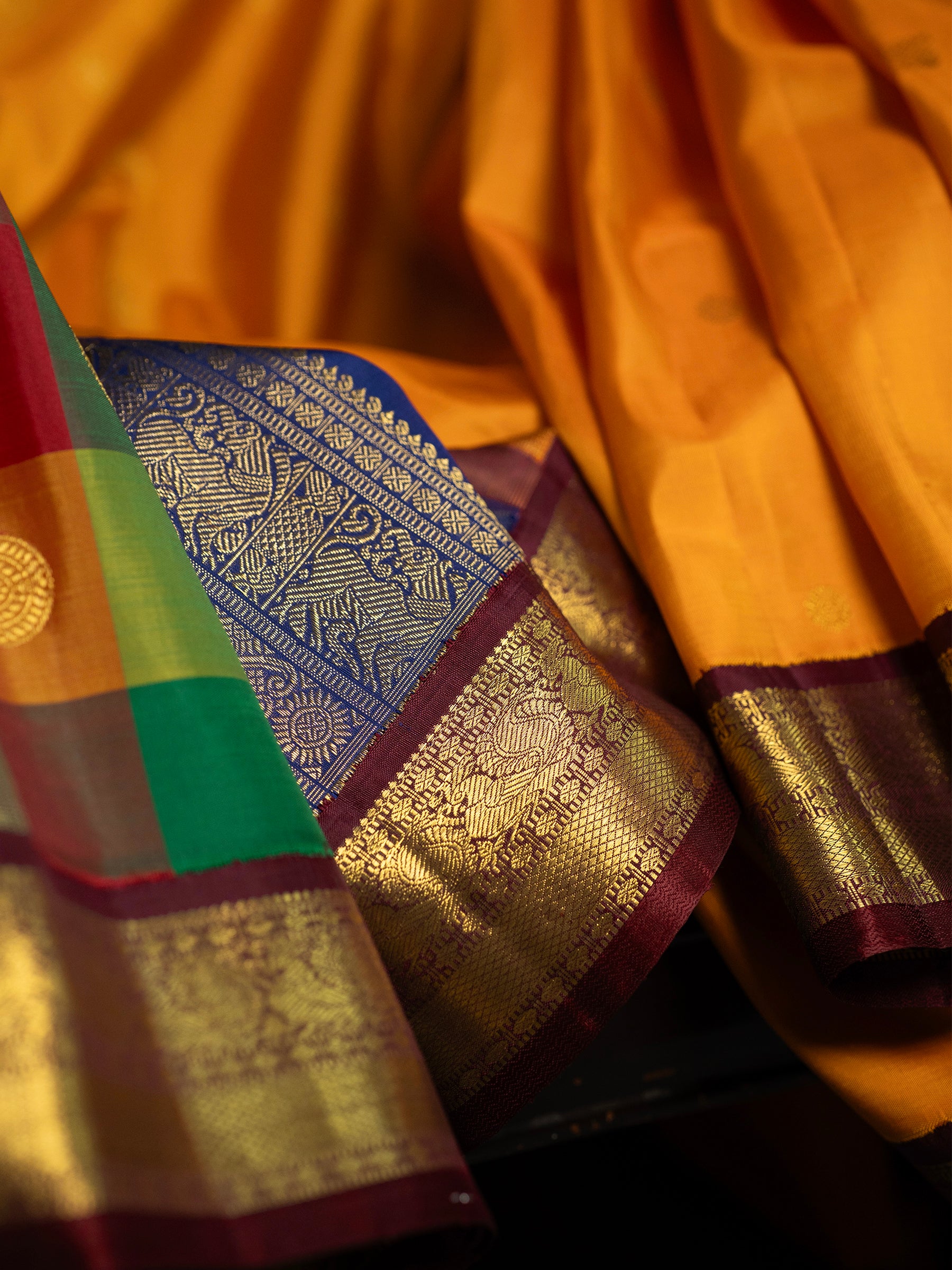 Triple Palla with Korvai / Kanjipuram Silk Saree CLSA10959