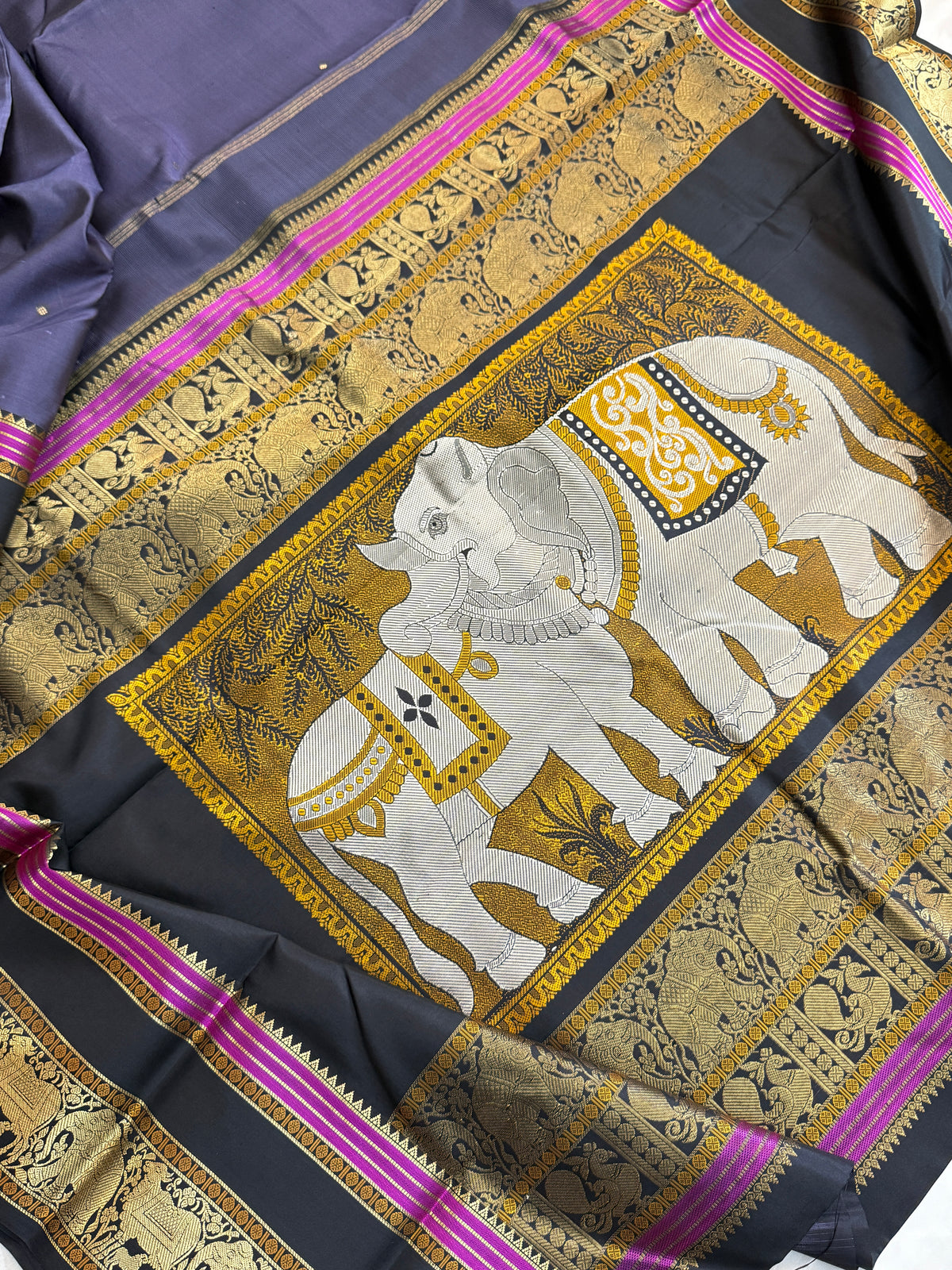 special edition- unique pallu and pure silk sarees clsa 12567