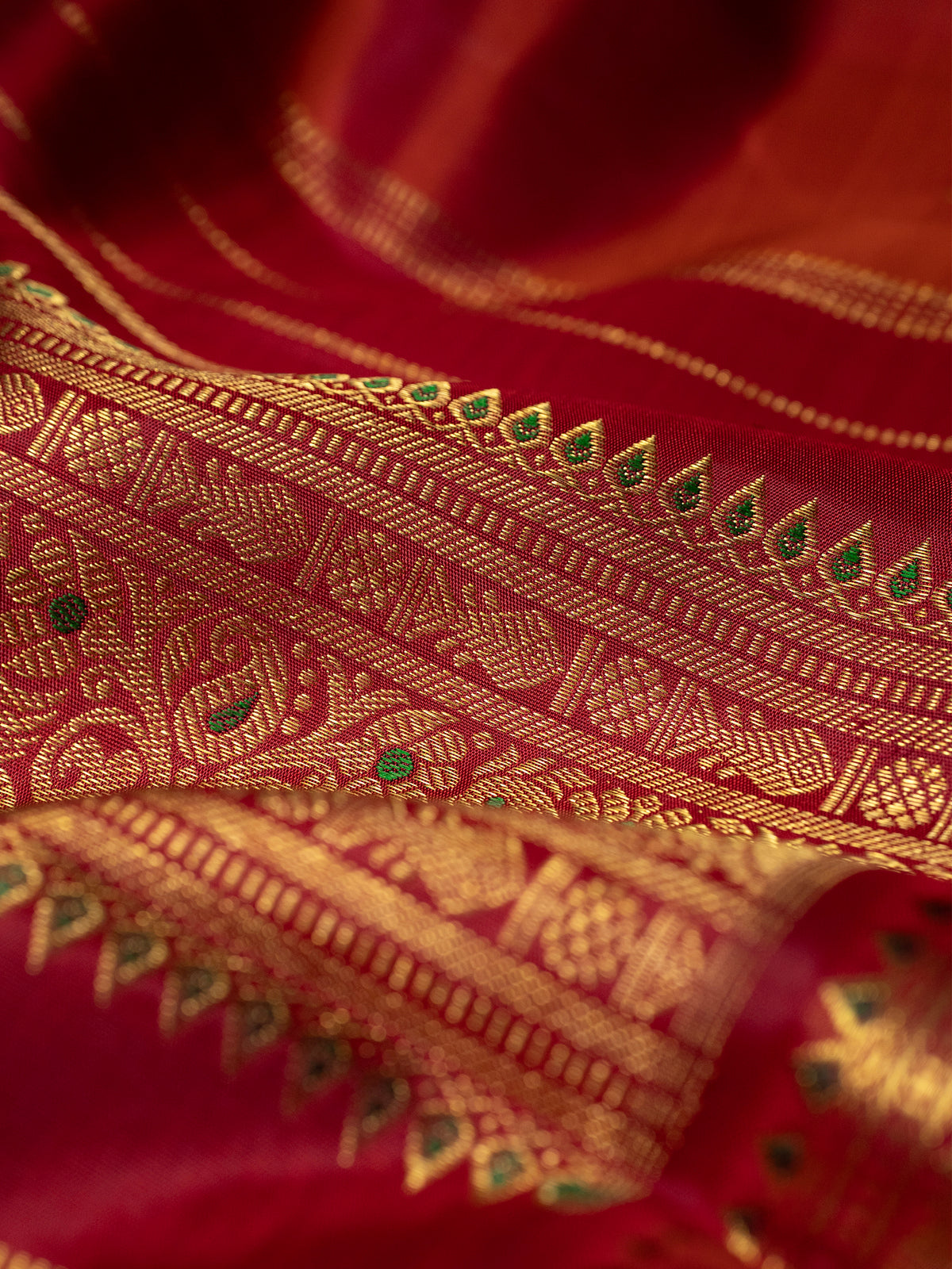 Green with butta pure Zari /Kanjipuram Silk Saree CLSA11994