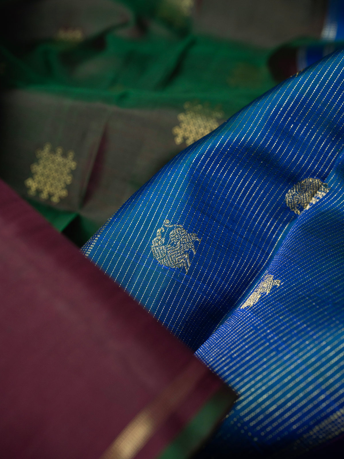 Manthulir Kolam Butta Kanjipuram Silk Saree CLSA5255
