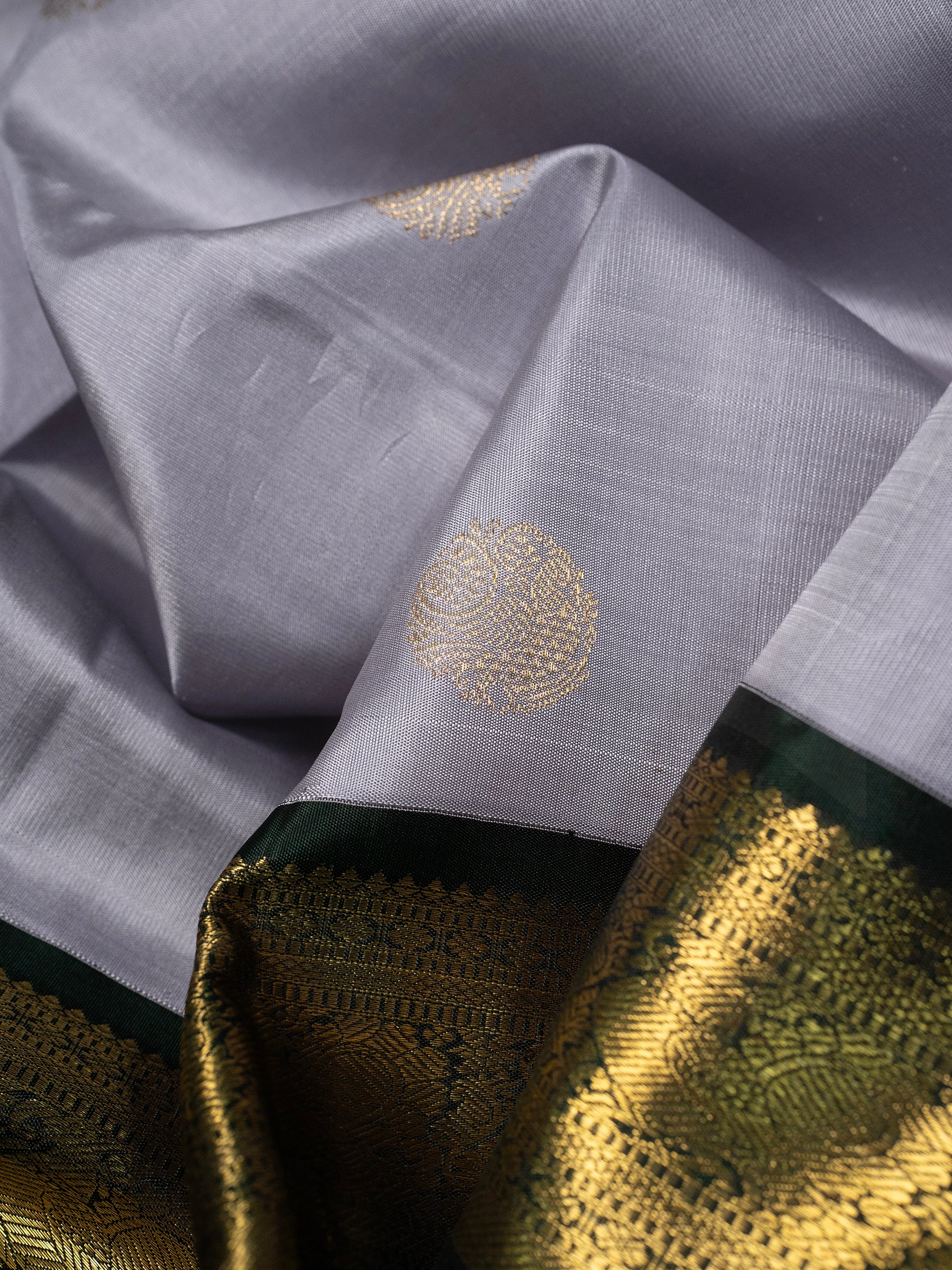 Lavender Kai Korvai Kanjipuram Silk Saree CLSA5906