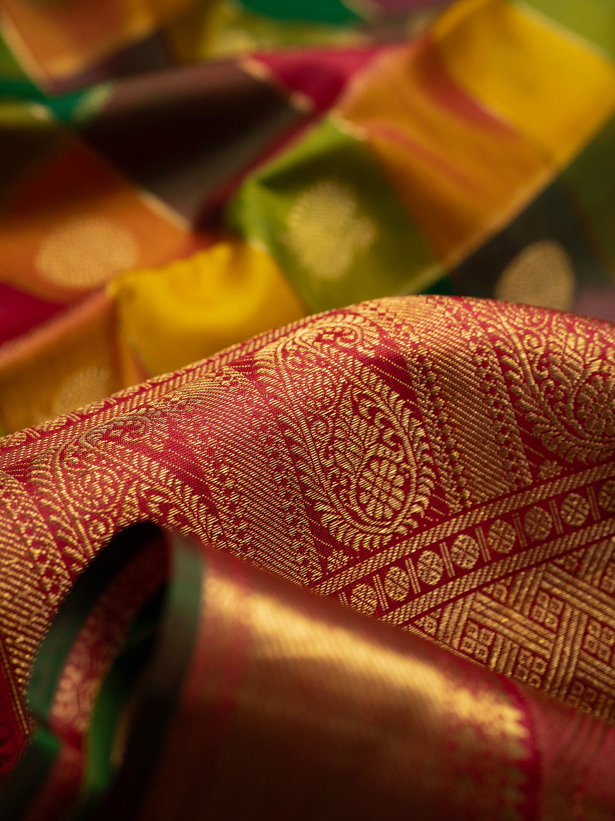 Palum Pazhamum kattam with Zari butta pure Zari /Kanjipuram Silk Saree CLSA11758
