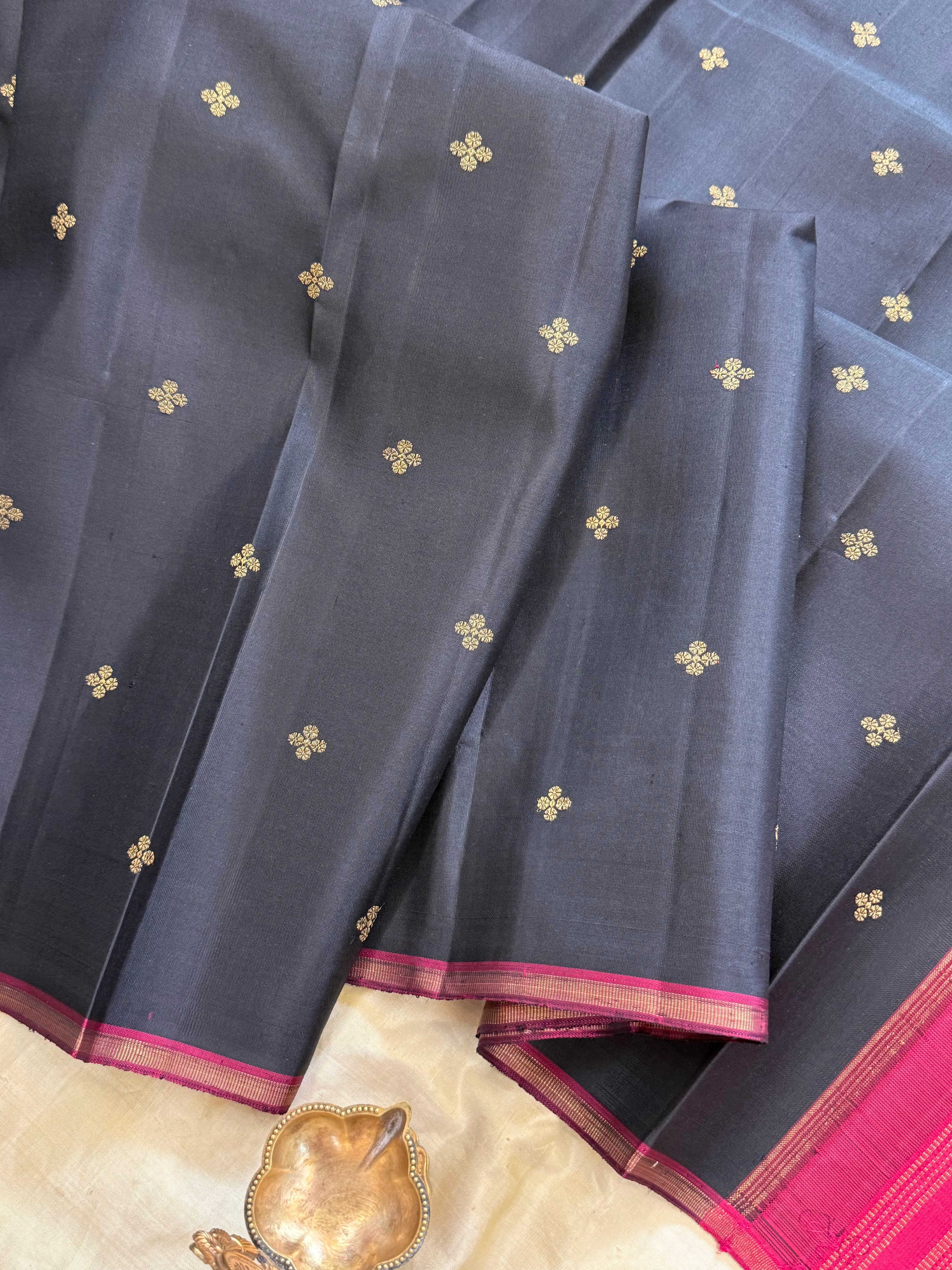 BODY ZARI BUTTA BLOCK /KANJIPURAM SILK SAREE CLSA 10920