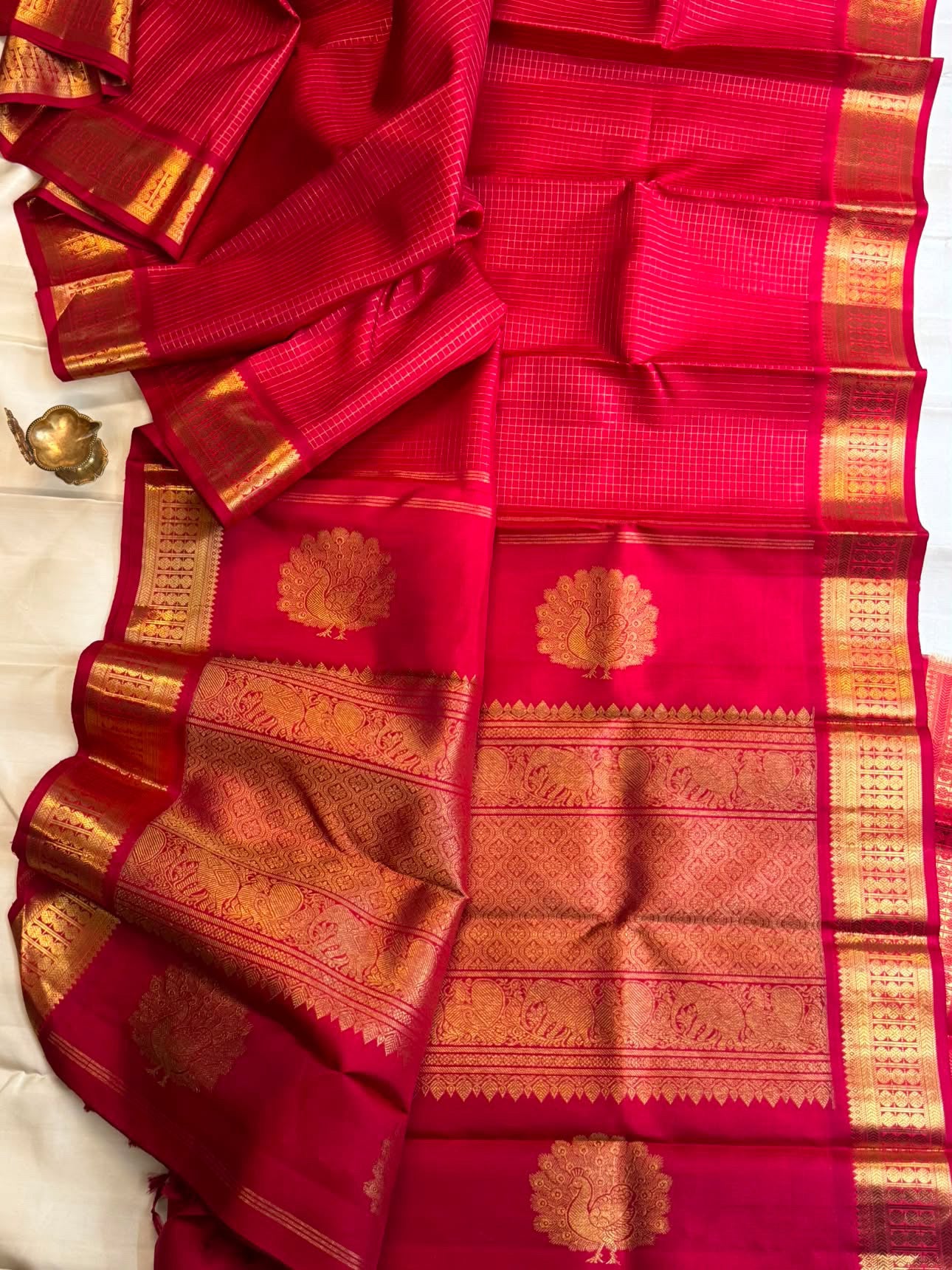 Arakku pure Zari Kattam / kanjipuram silk saree CLSA 4775