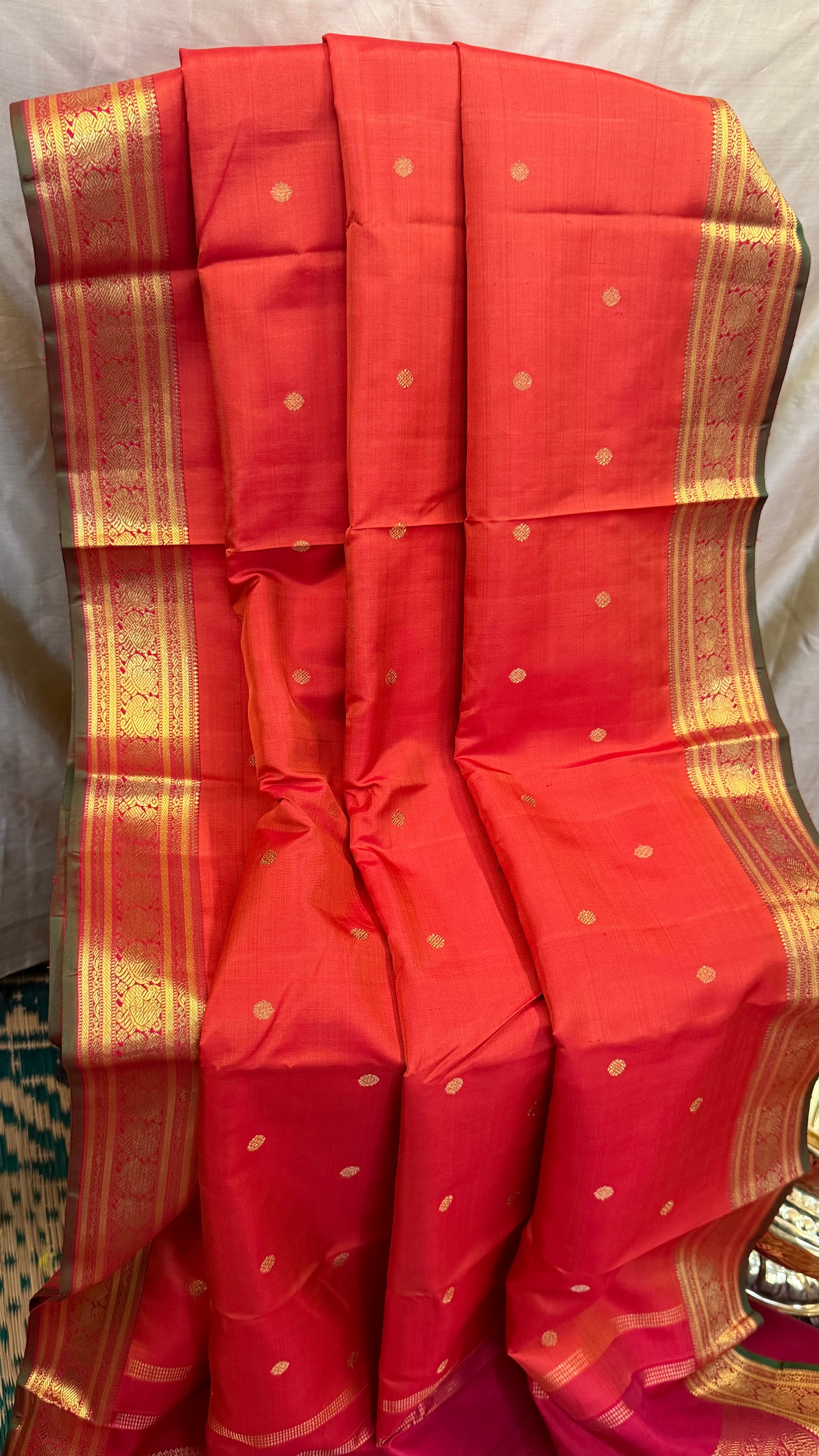 Swapnam: Rust annam pet / Kanjipuram silk