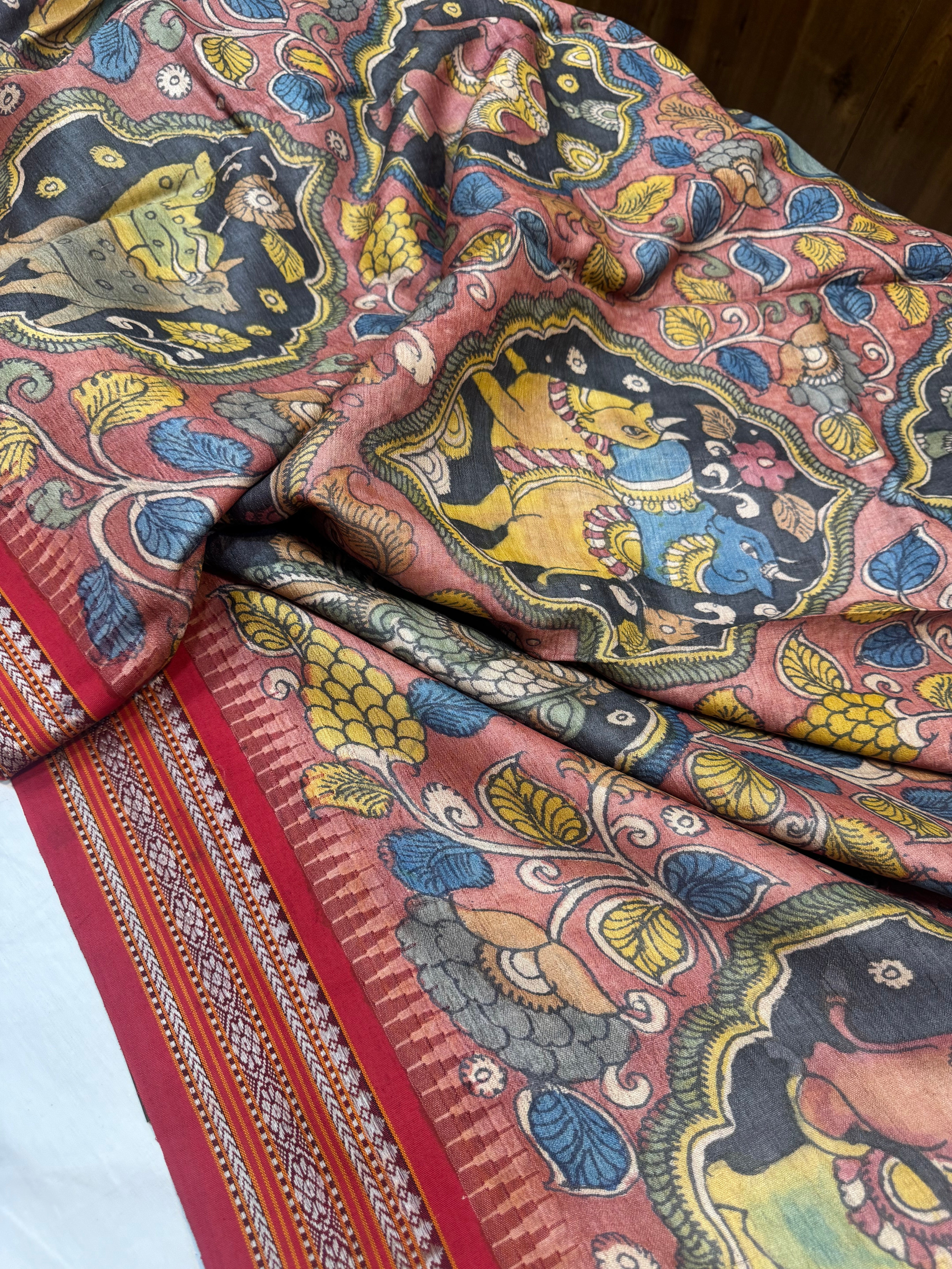 Vanasingaram : Pen Kalamkari in Vidharba Tussar
