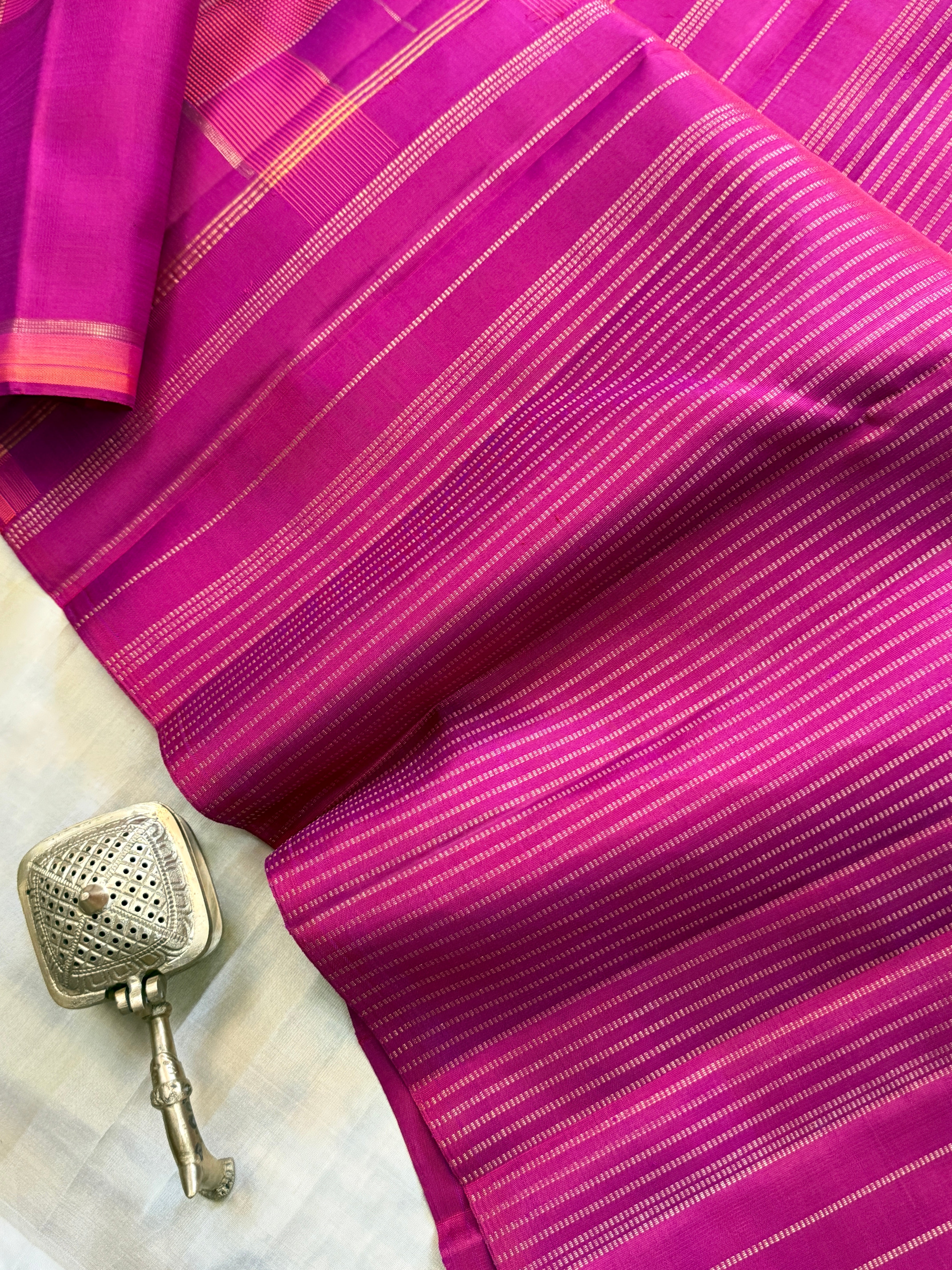 Chettinad kattam border butta / Kanjipuram silk clsa 11574