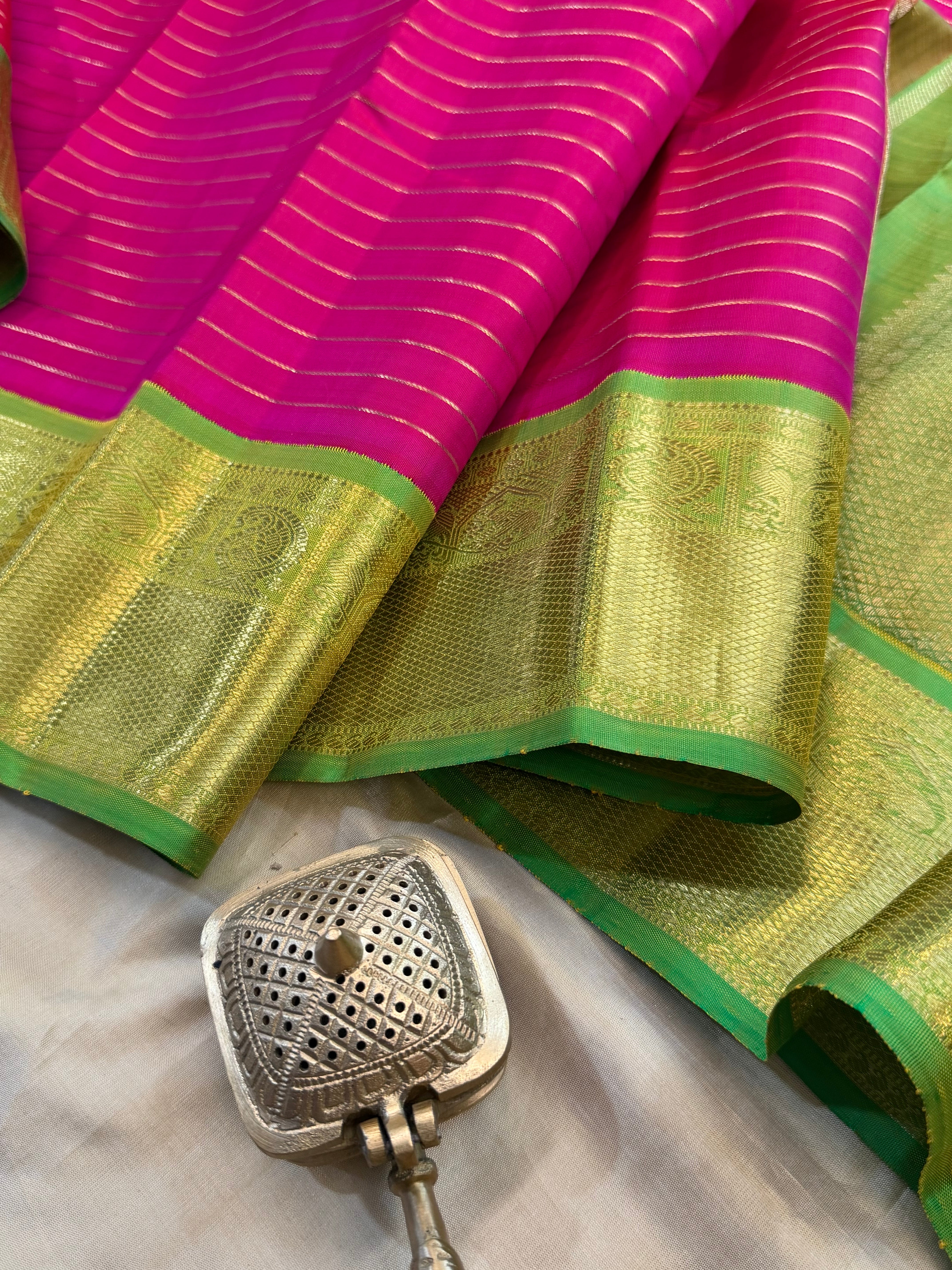 Veldhari Korvai / pure Kanjipuram silk