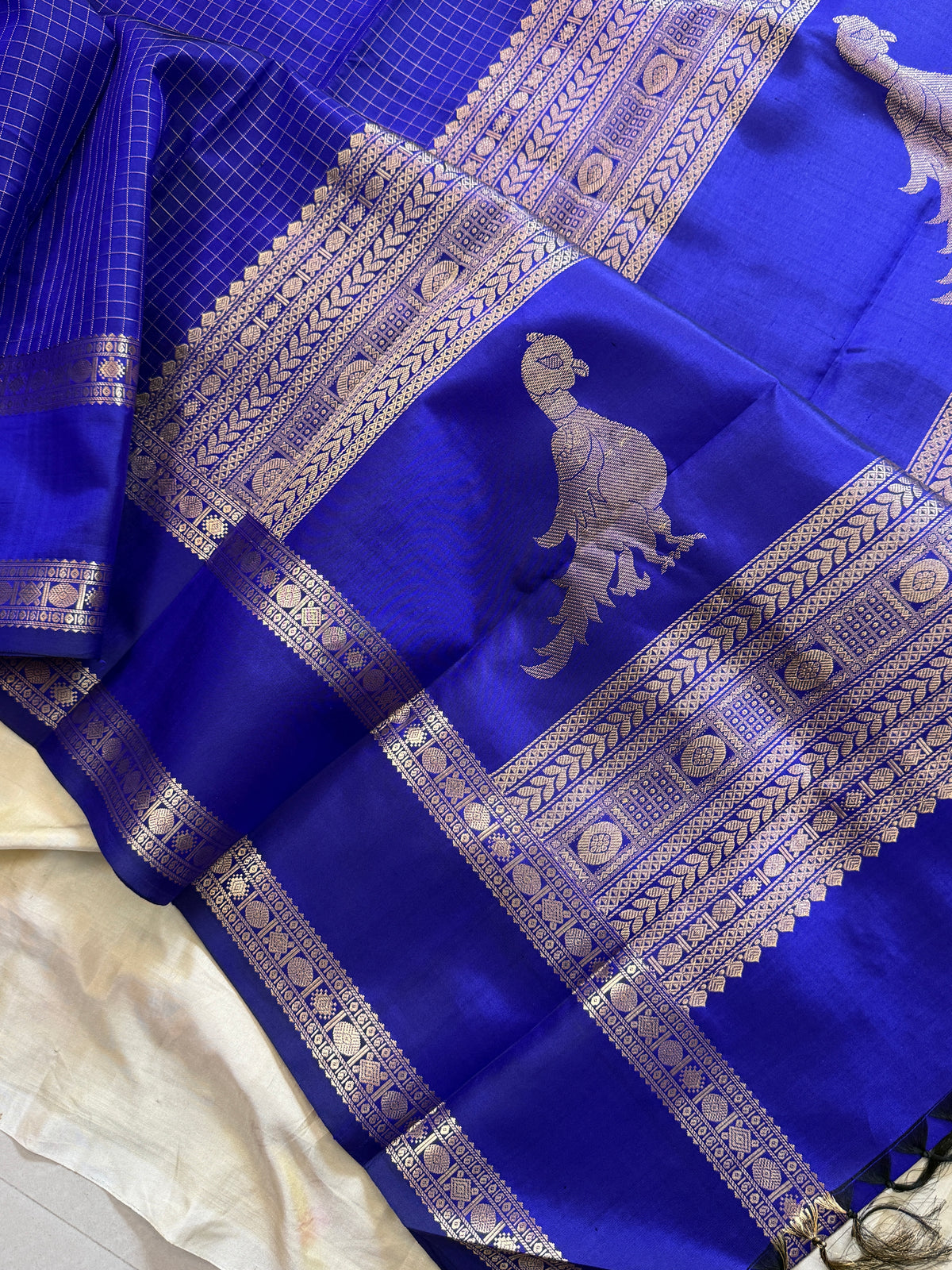 Special edition-Ms blue colour with Zari kattam silk saree/clsa 12548