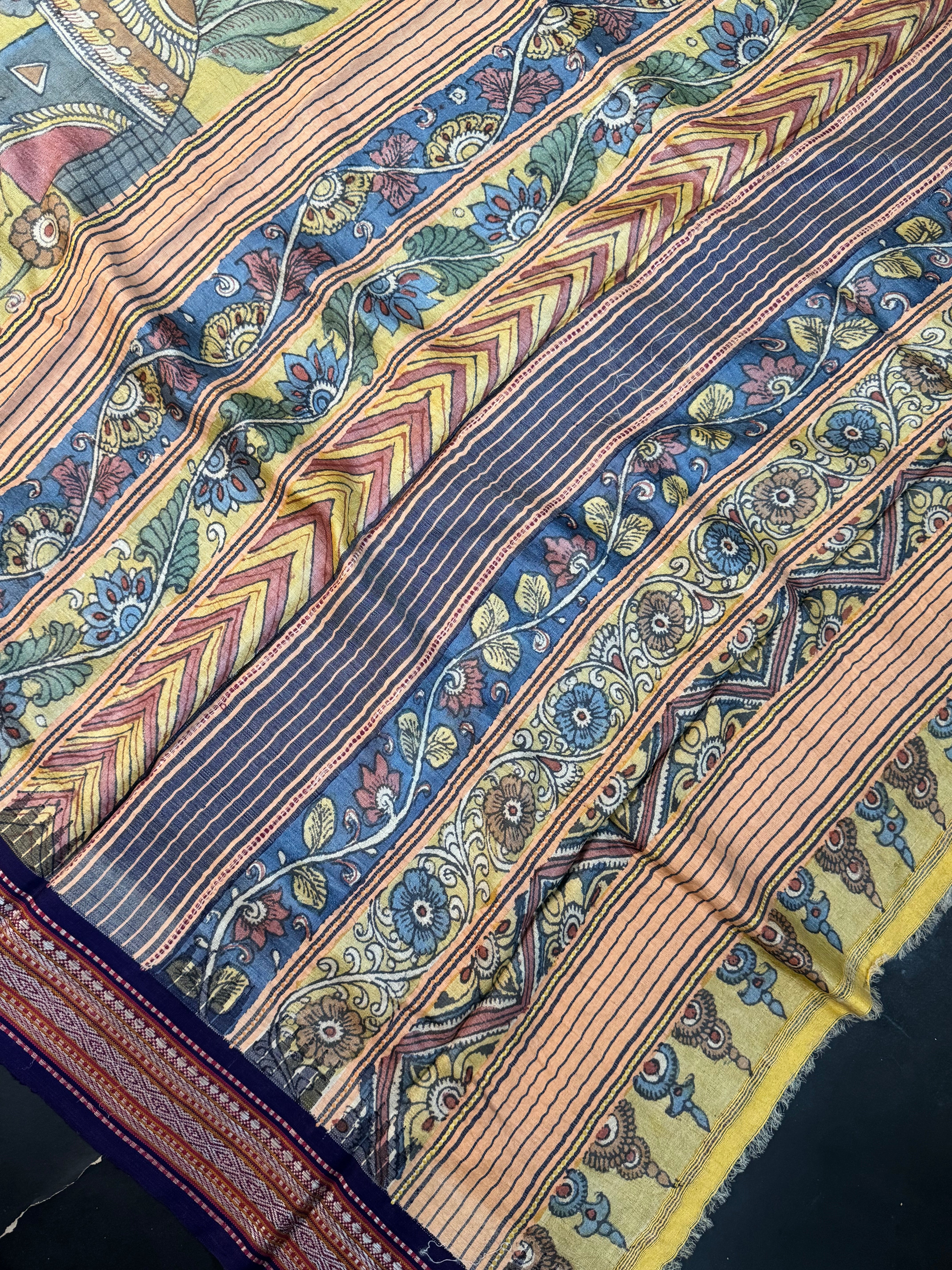 Pen kalamkari Vidharba Tussar4634