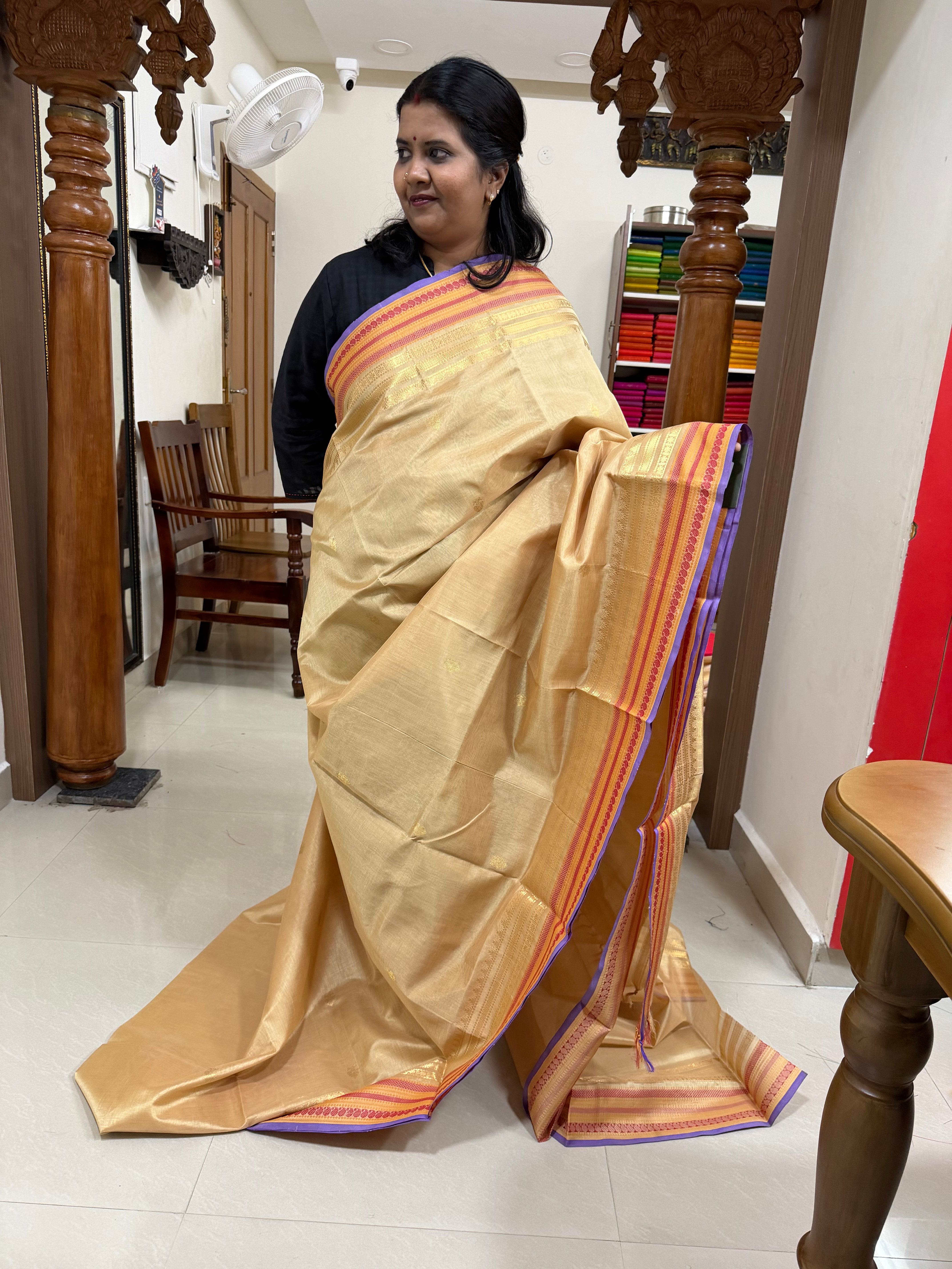 Varisapet border / Onam series silk cotton