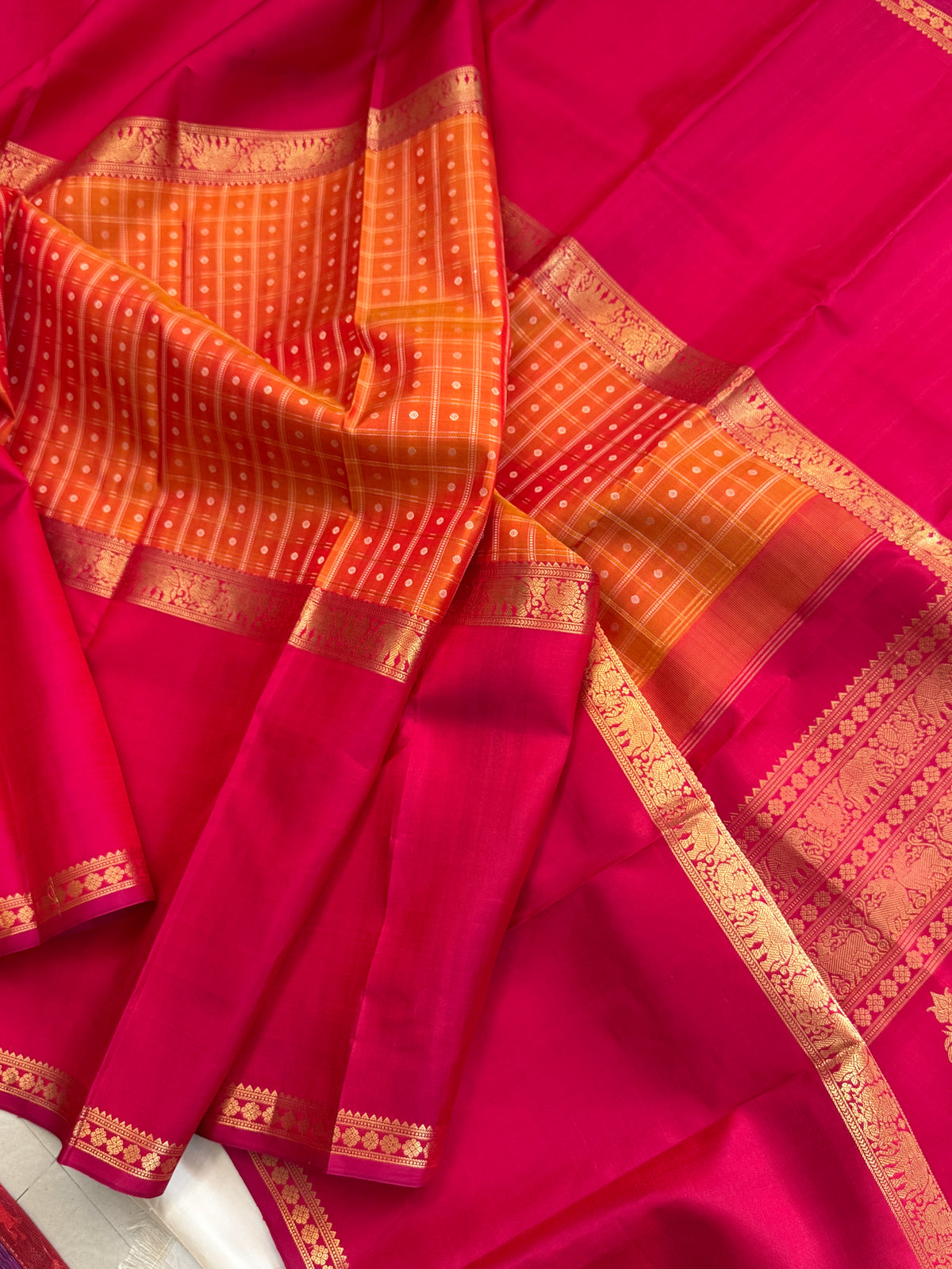 Special edition long border with body thread Butta silk saree/clsa 12414
