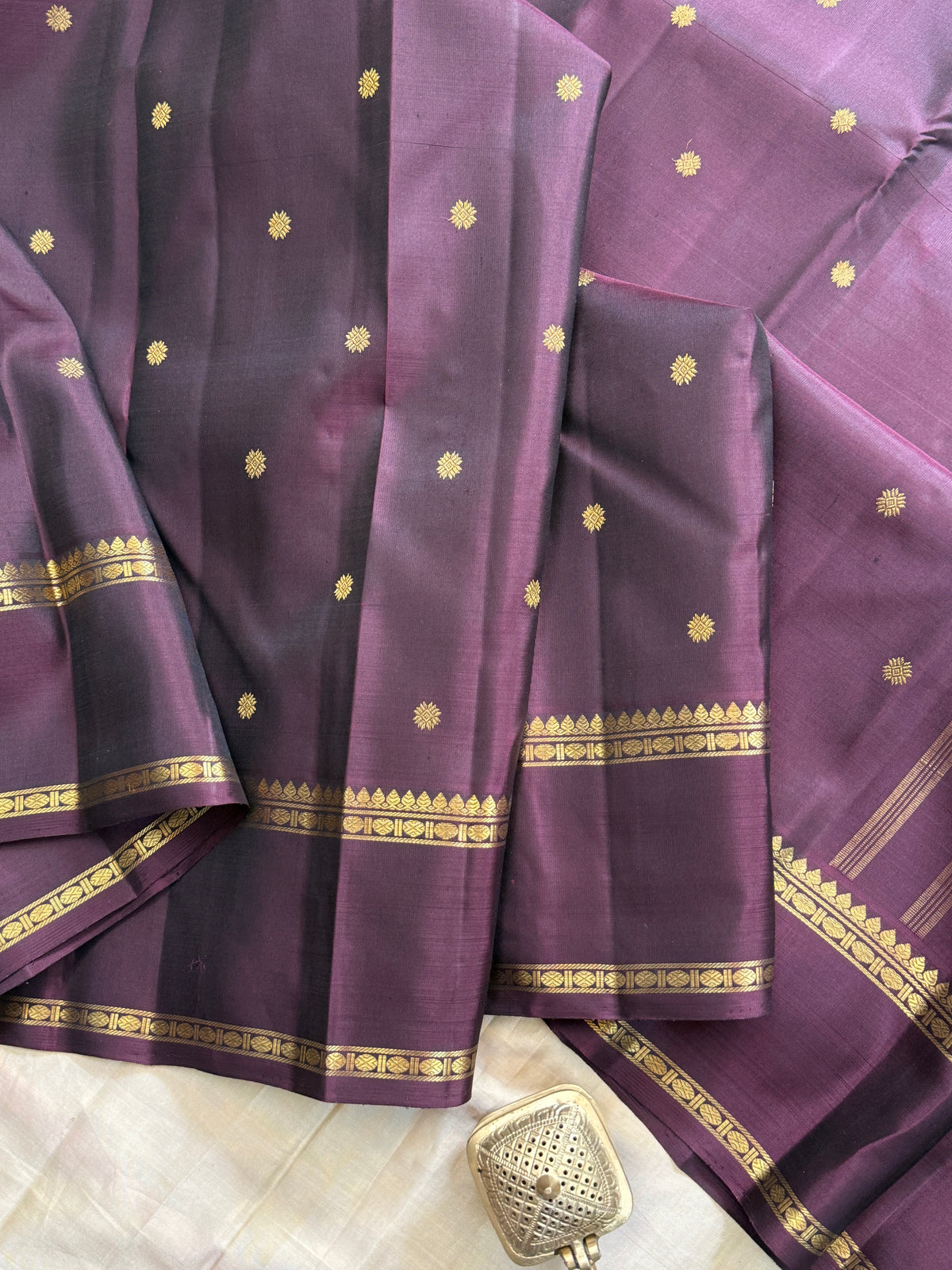 Paaku Rettapet Zari butta / kanjipuram silk saree clsa 11963