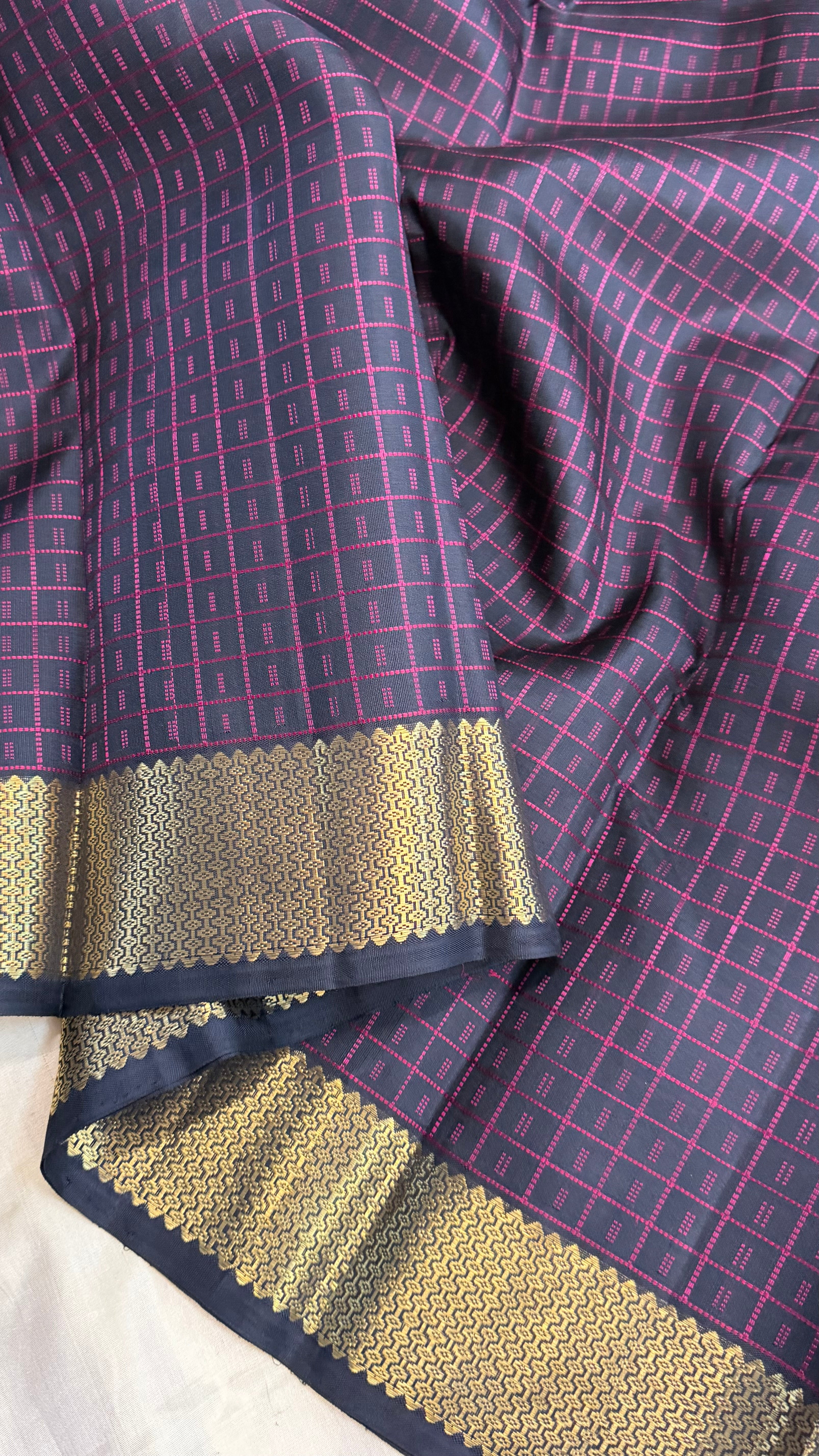 Black Pooja Kattam/ Kanjipuram silk sarees