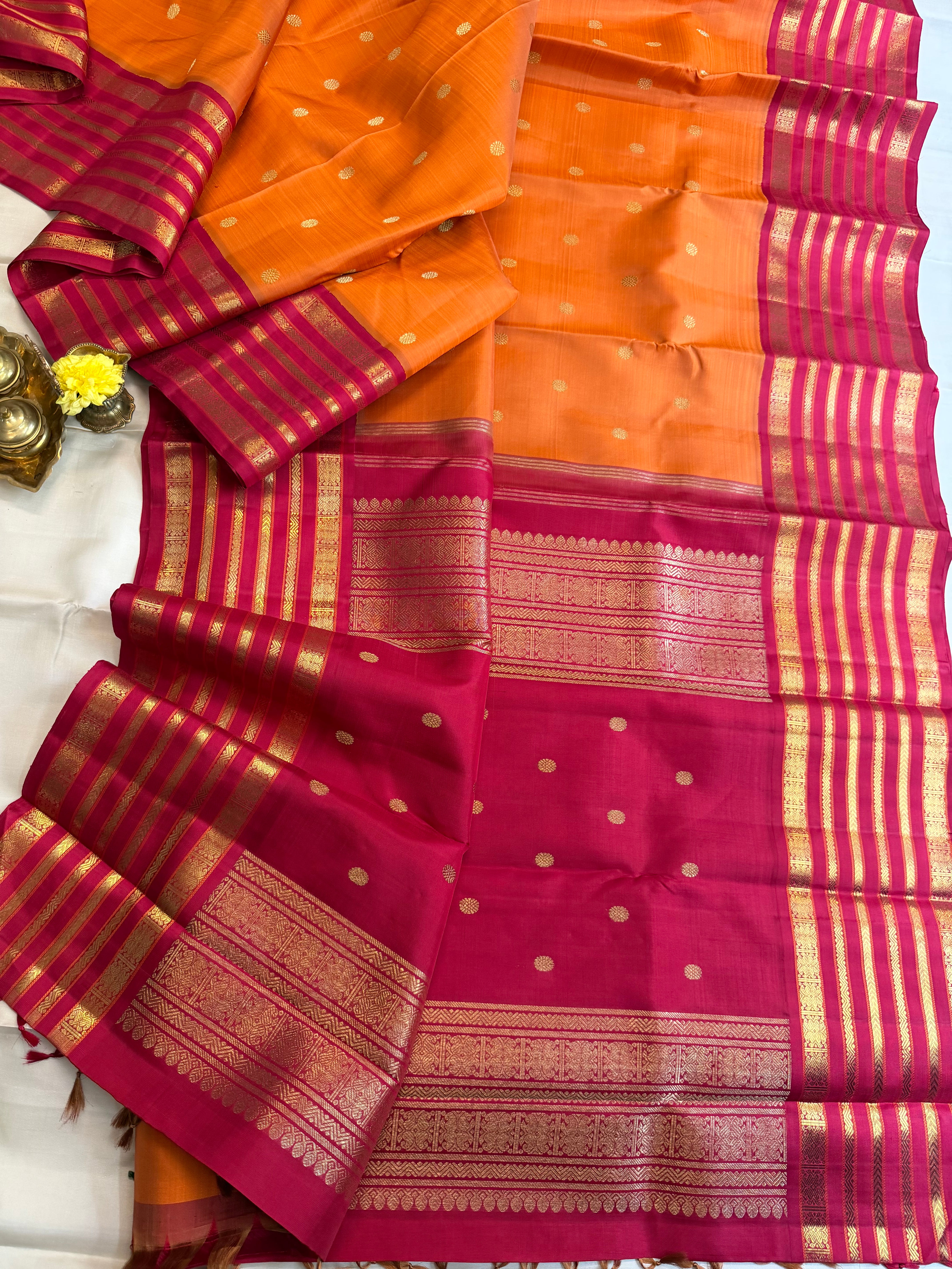 Korvai Varamahalakshmi edit : Simha colour varisapet Korvai Kanjipuram silk saree