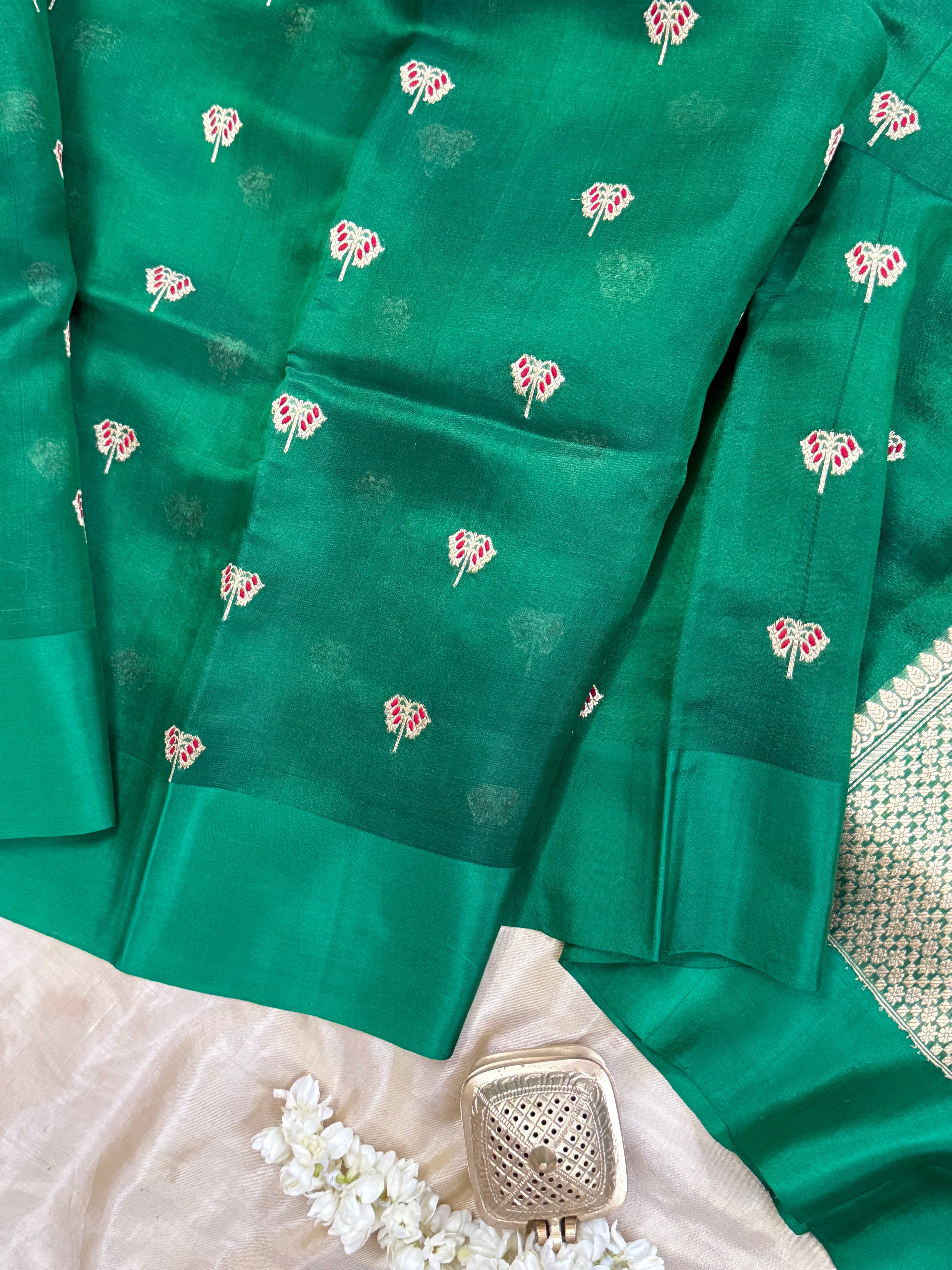 Green Revival / Chanderi Silk
