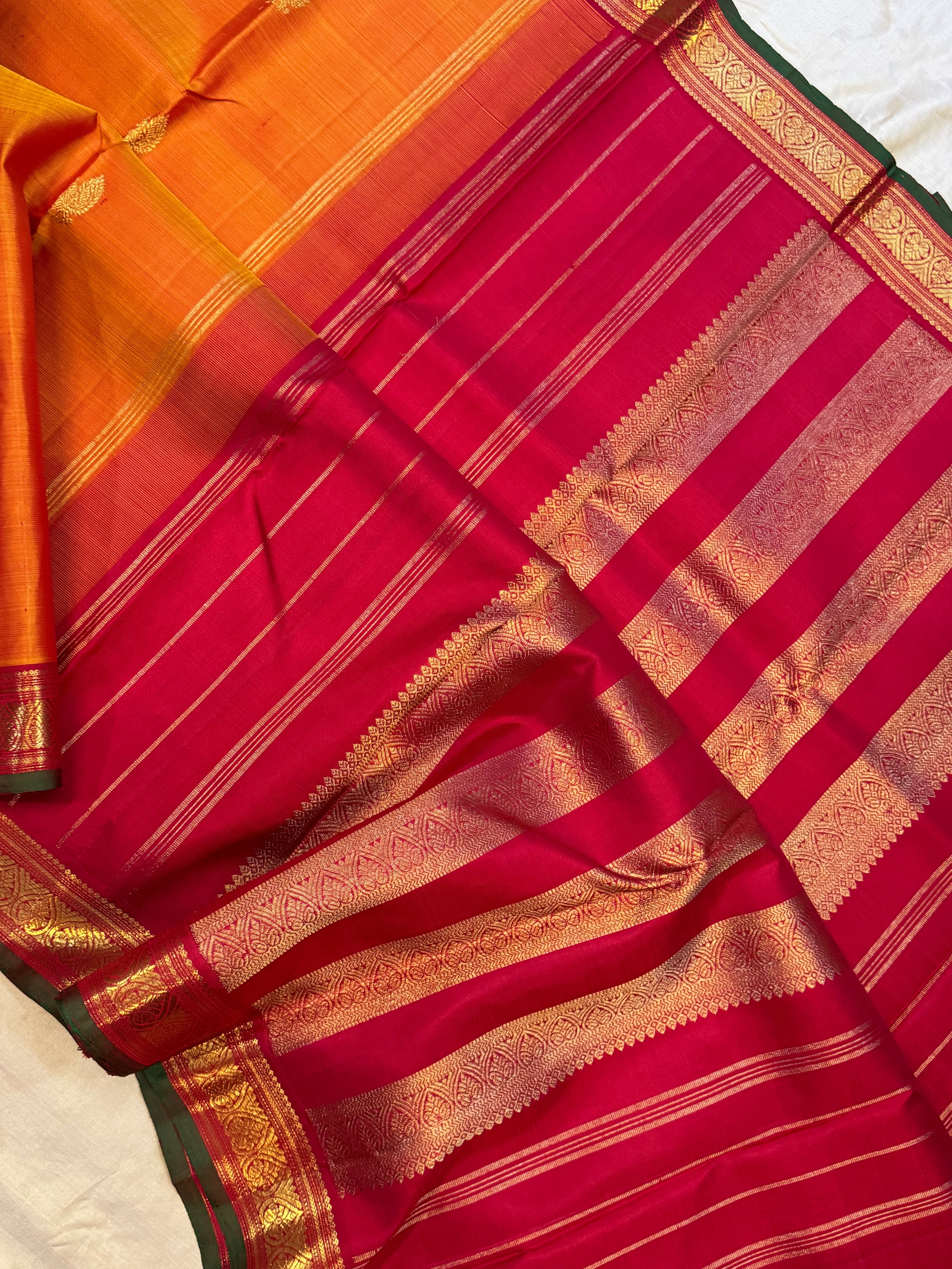Swapnam : Simha color jadanagam / kanjipuram silk