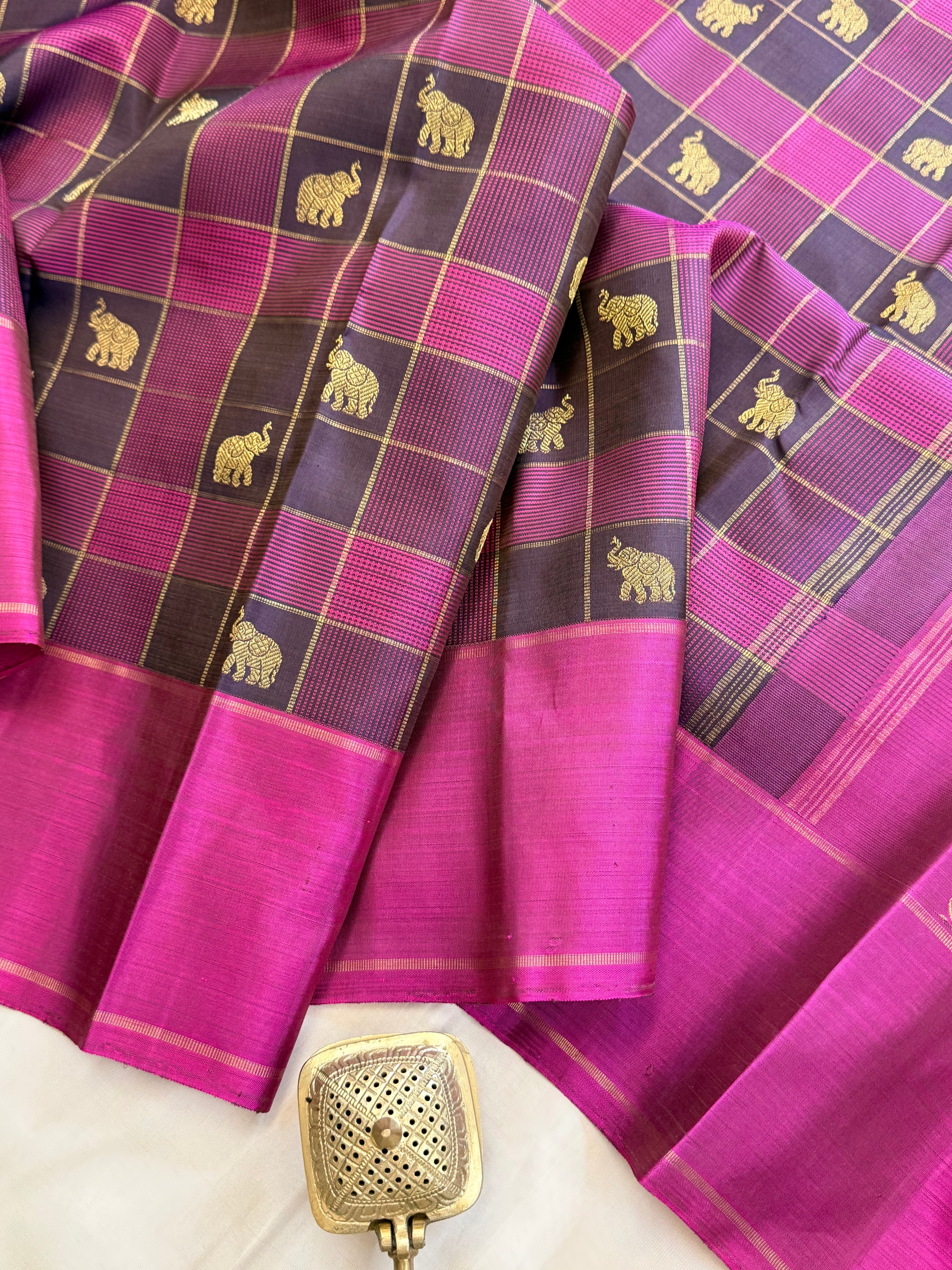 Chettinad Kattam Pure Kanjipuram silkCLSA11338