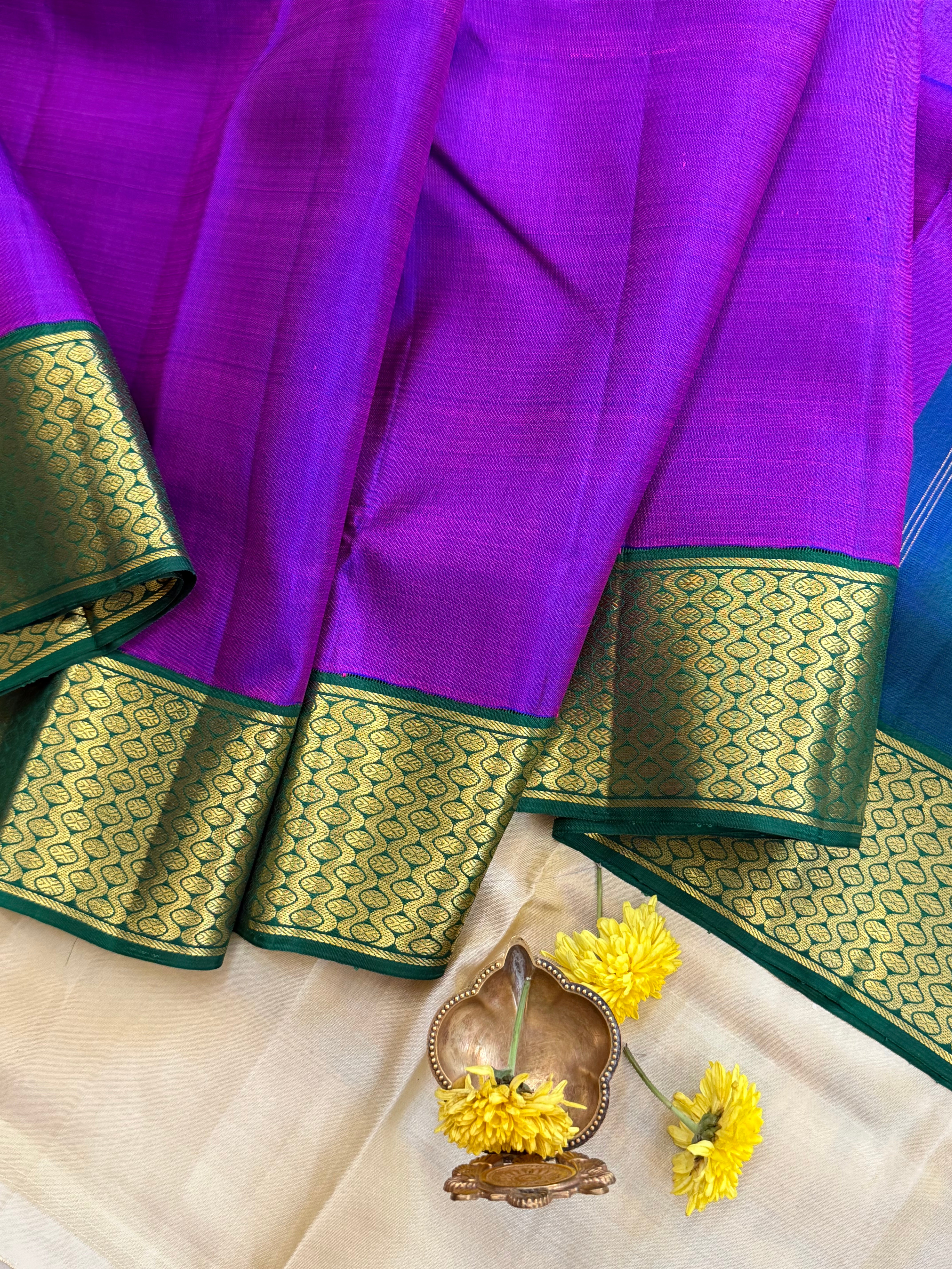 10 YARDS KORVAI / KANJIPURAM SILK SAREE CLSA 8920