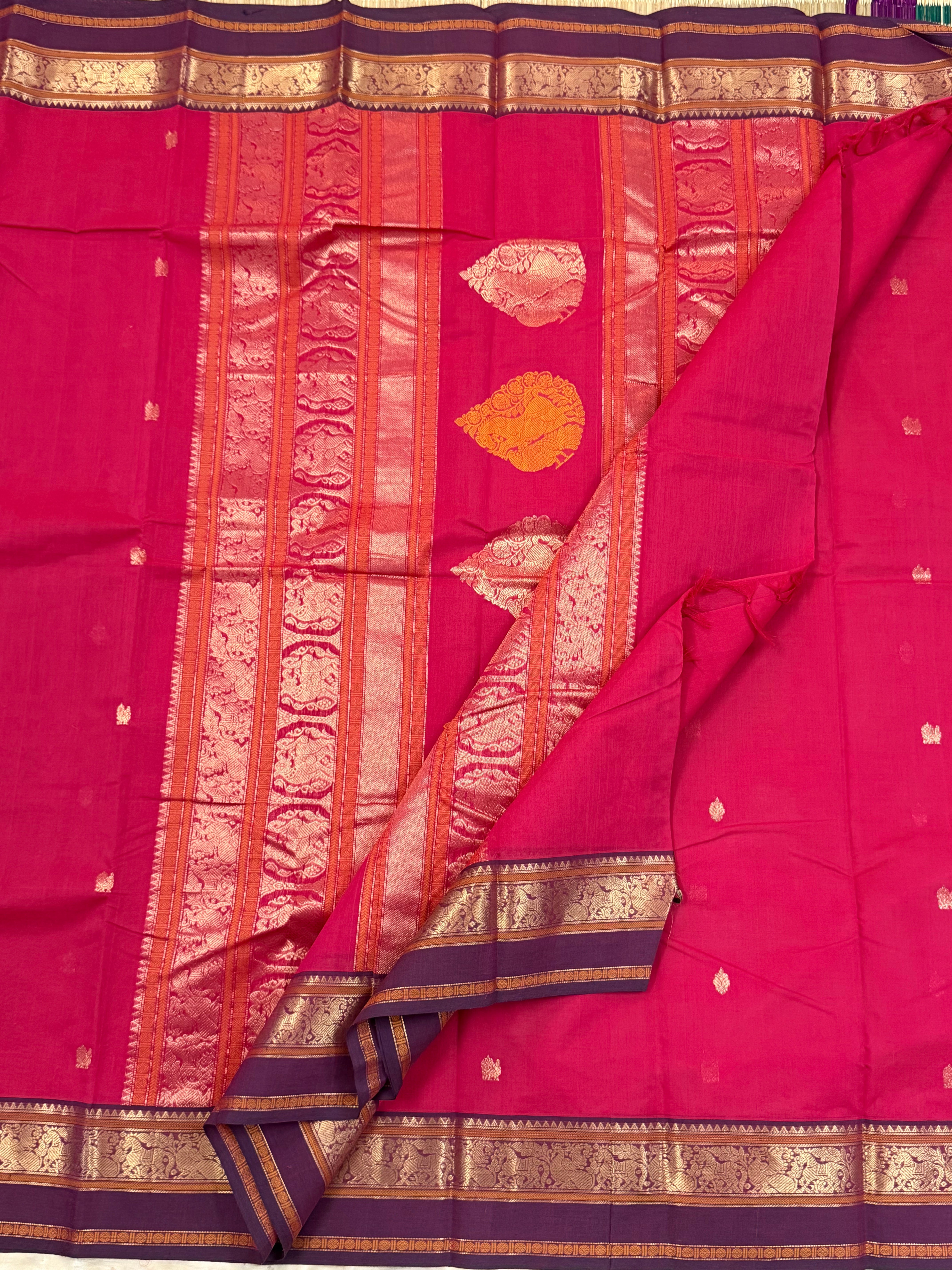 Pink and brown / Kanchi Cotton CL5958